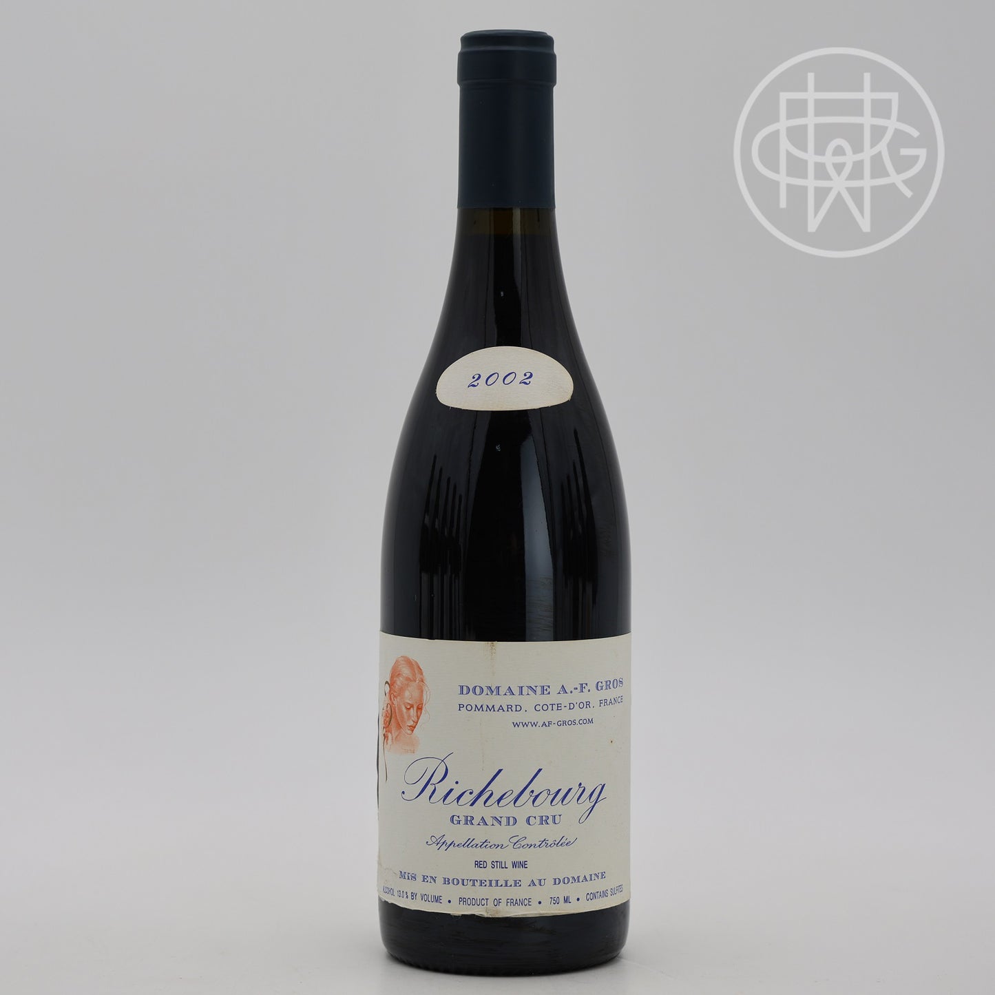 AF Gros Richebourg 2002 750mL (Slightly Soiled/Scuffed Label)