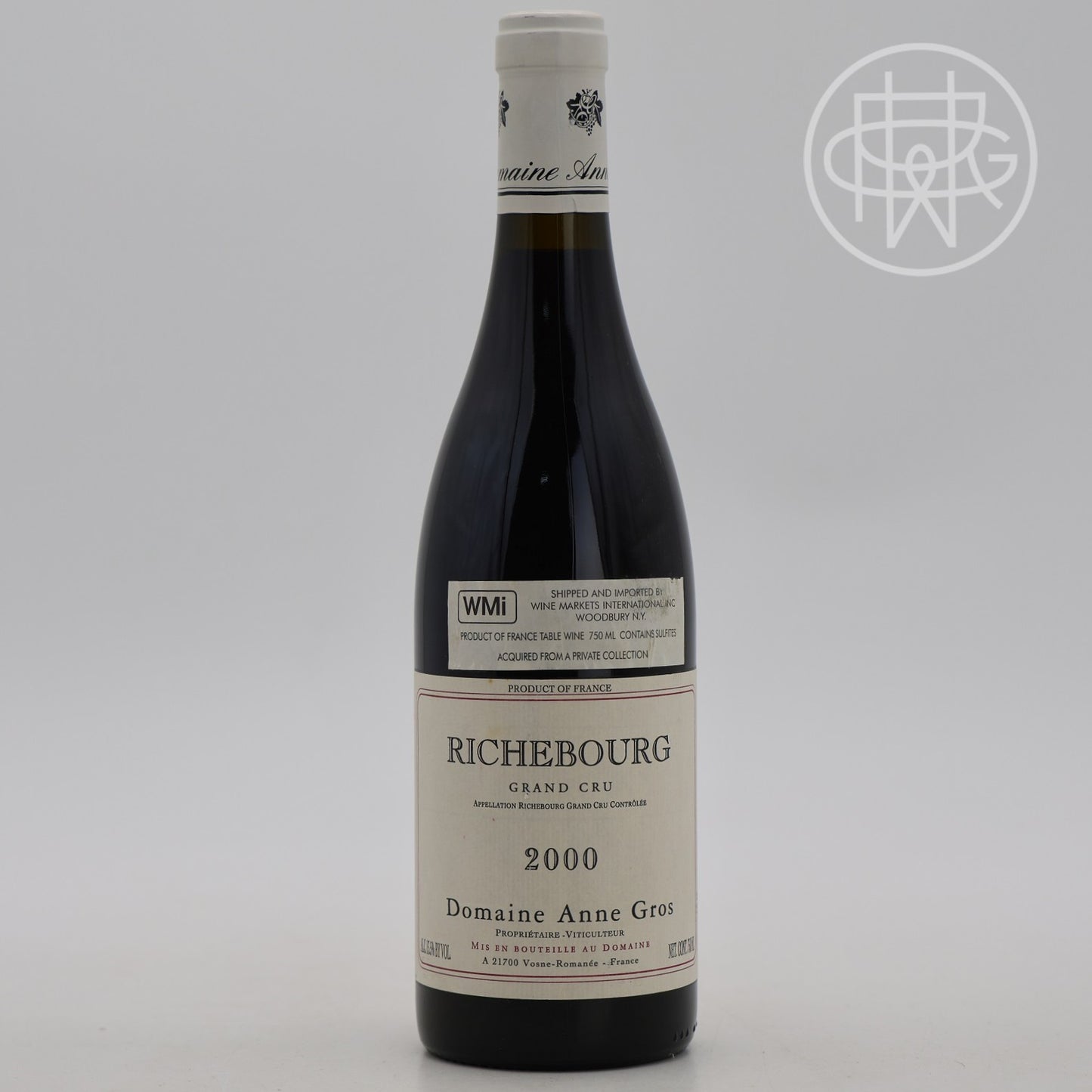 Anne Gros Richebourg 2000 750mL