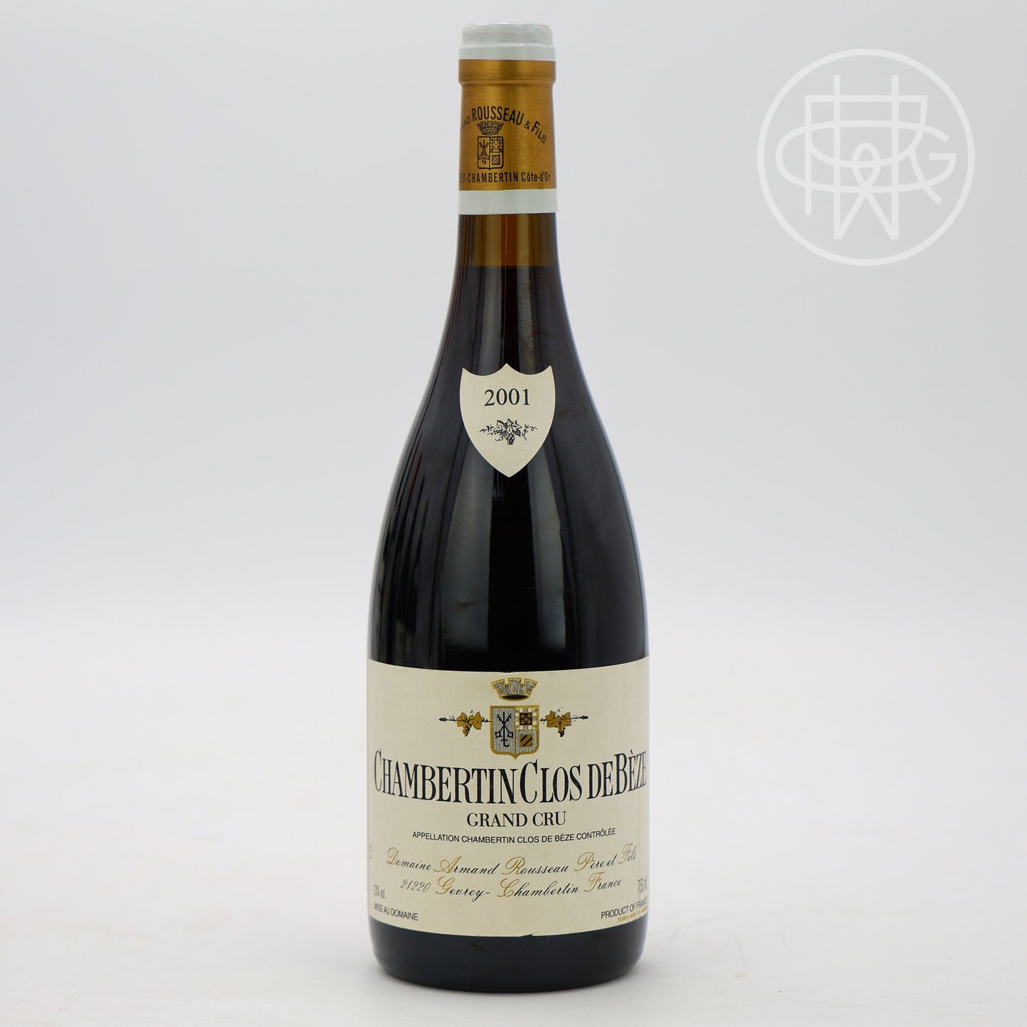 Armand Rousseau Chambertin Clos de Beze 2001 750mL (Slightly Nicked Label)