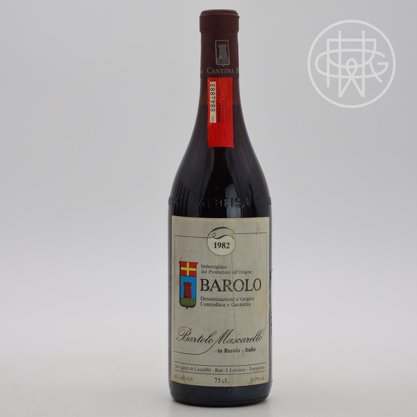 Bartolo Mascarello Barolo 1982 750mL (Slightly Soiled label)