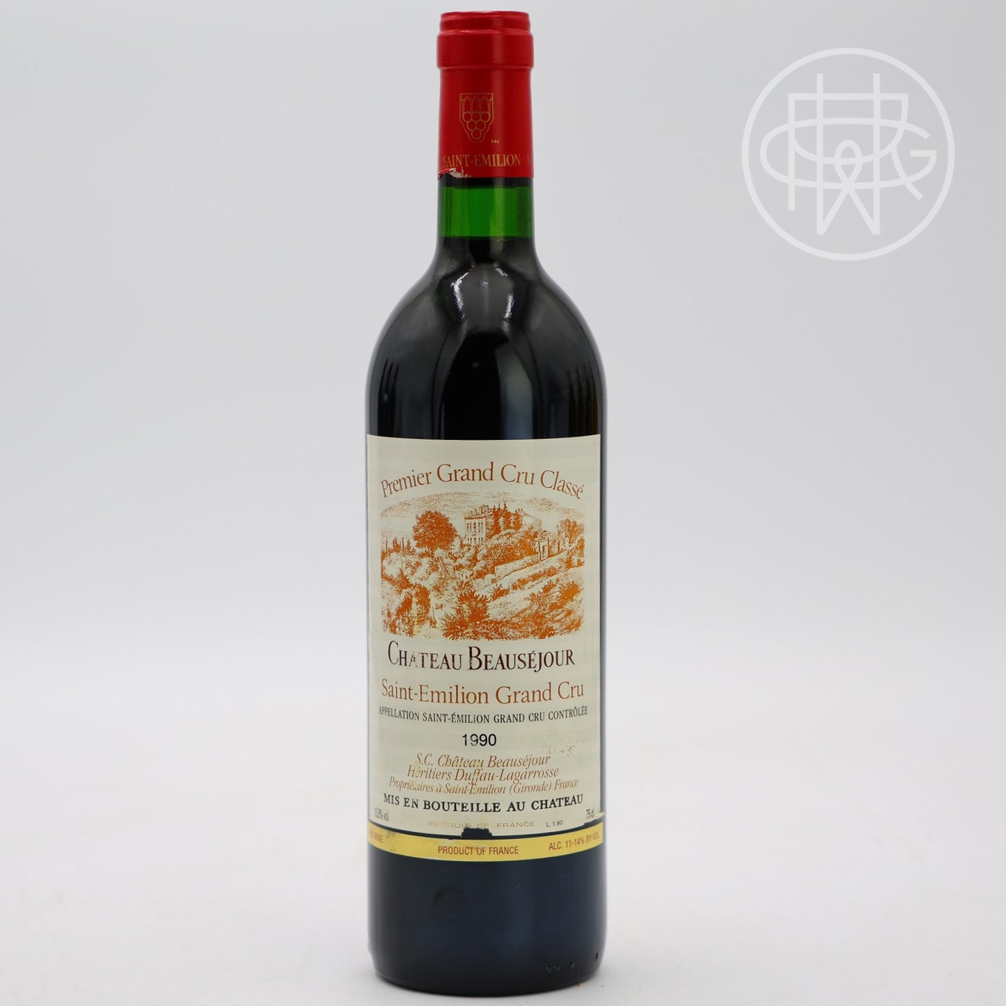 Beausejour Duffau Lagarrosse 1990 750mL (Slightly Nicked Label)
