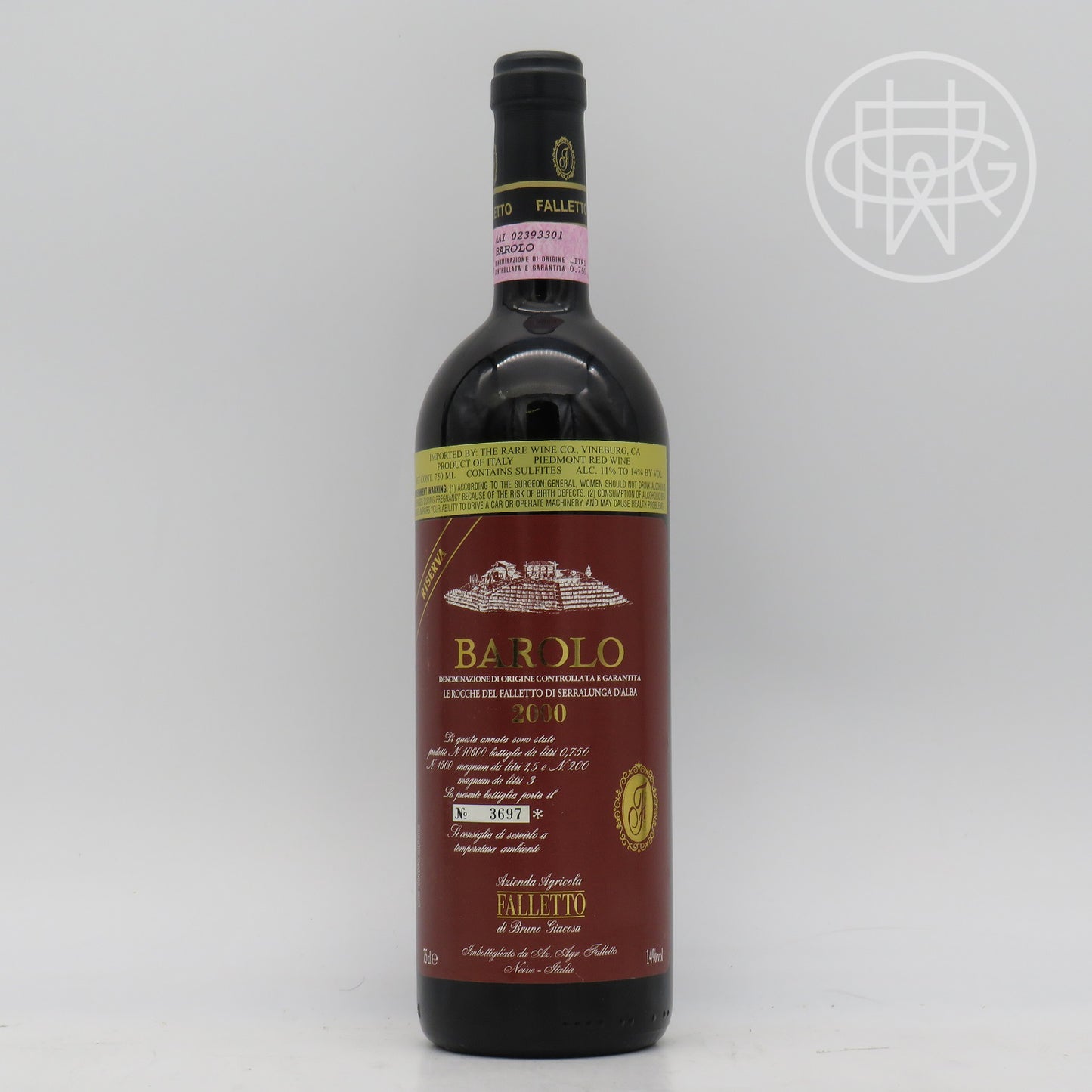 Bruno Giacosa Barolo Riserva Le Rocche del Falletto 2000 750mL