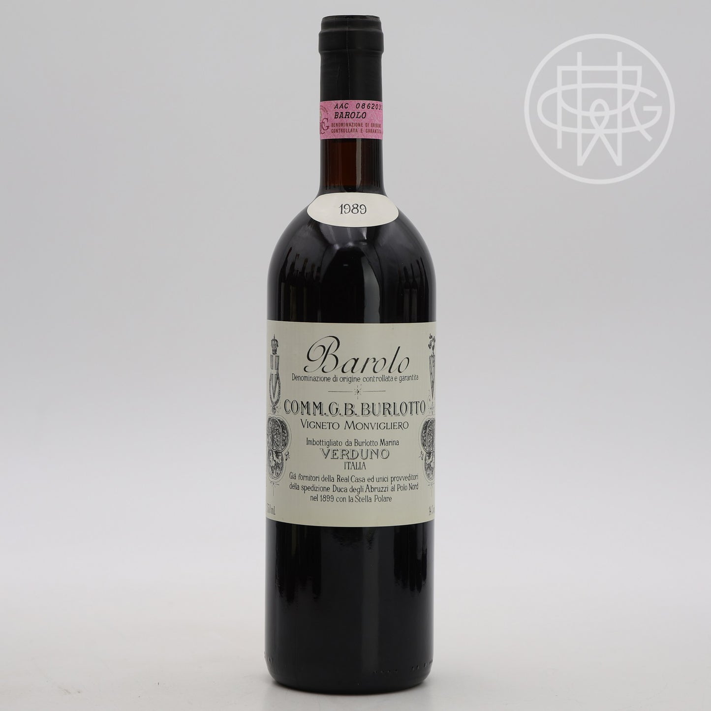 Burlotto Barolo Monvigliero 1989 750mL