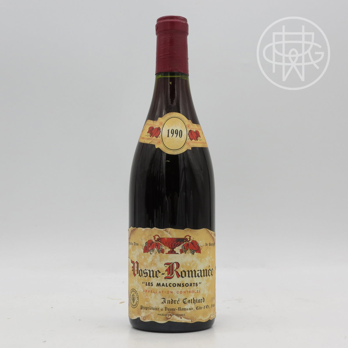 Cathiard Vosne Romanee Malcansorts 1990 750mL (Nicked Label)