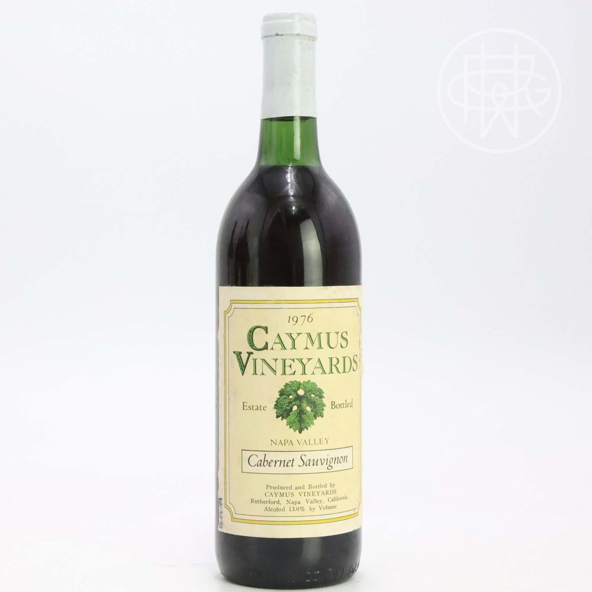 Caymus Cabernet Sauvignon Napa 1976 750mL (Slightly Soiled/ Scuffed/ Writing on Label)