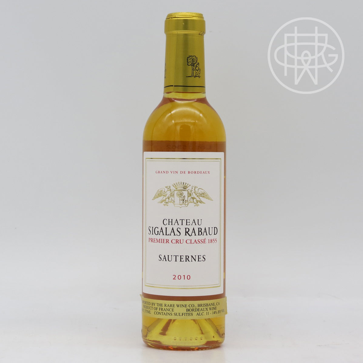 Chateau Sigalas Rabaud Sauternes 2010 375mL