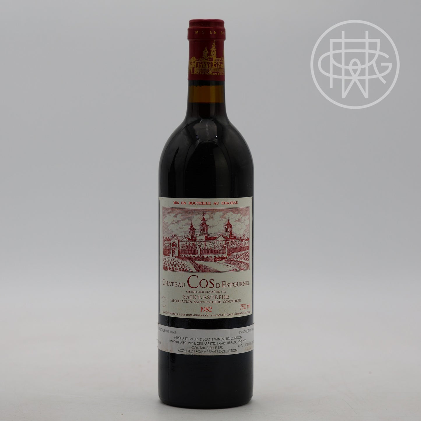 Cos d'Estournel 1982 750mL (Slightly Soiled Label)