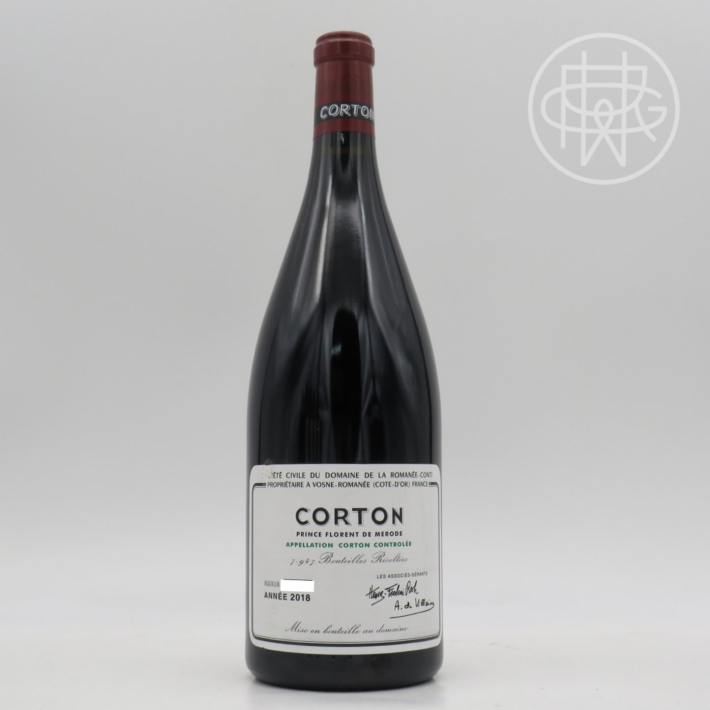 DRC Corton Grand Cru 2018 1.5L (Slightly Nicked Label)