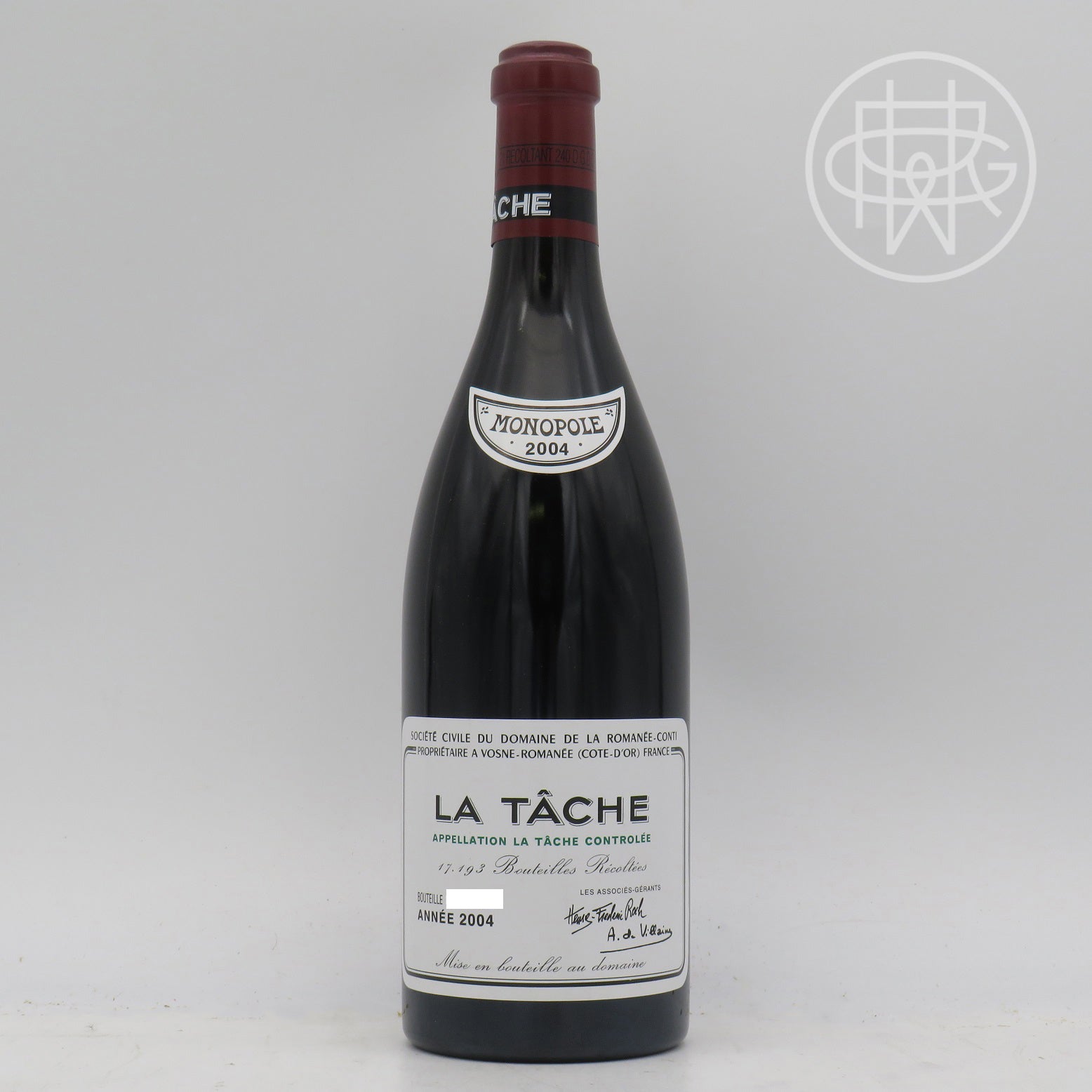 DRC La Tache 2004 750mL – GRW Wine Collection