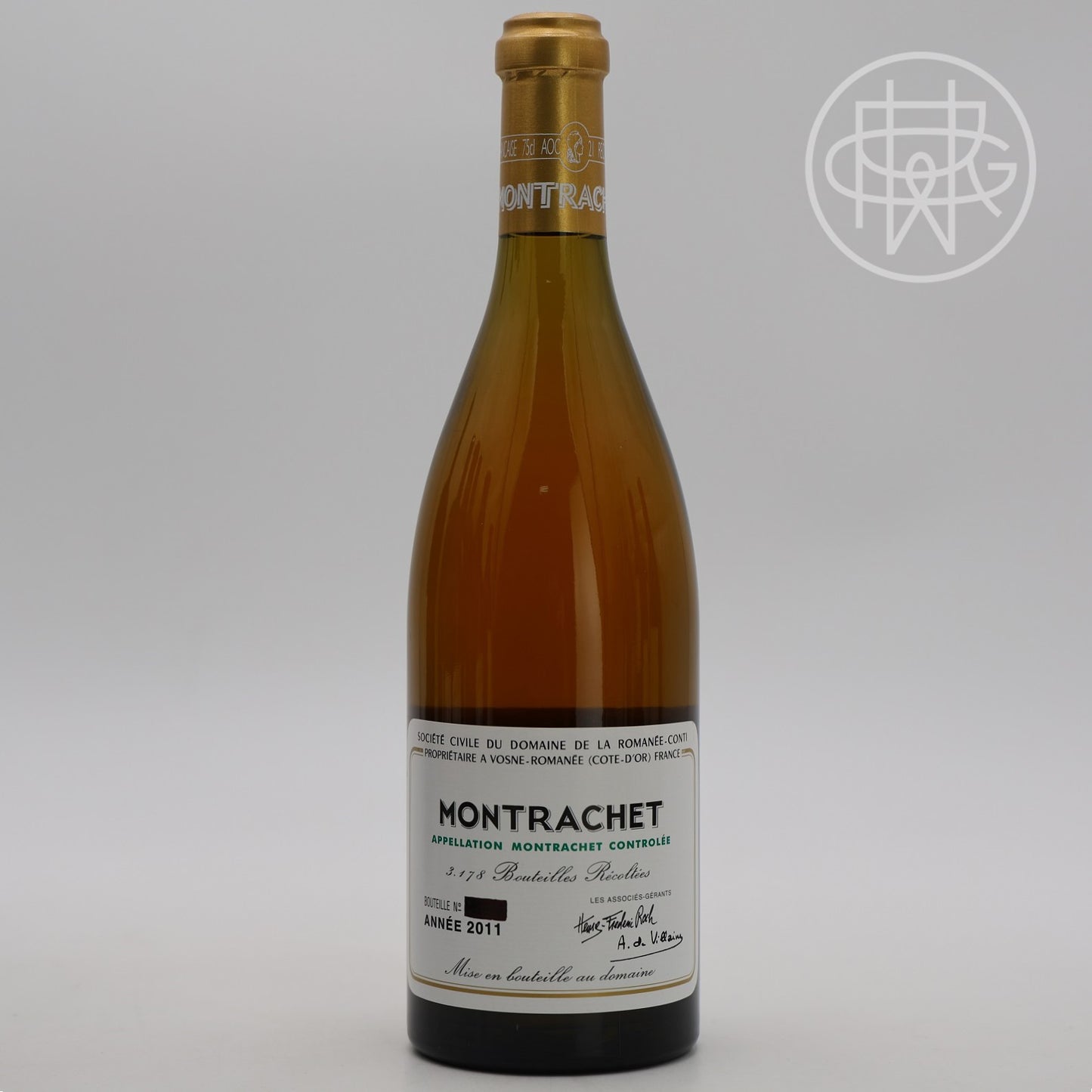 DRC Montrachet 2011 750mL (Blacked Out Serial Number)