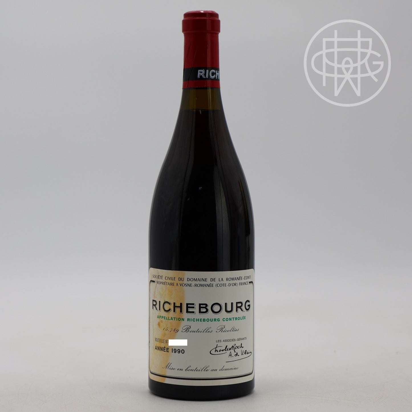 DRC Richebourg 1990 750mL (Soiled Label)