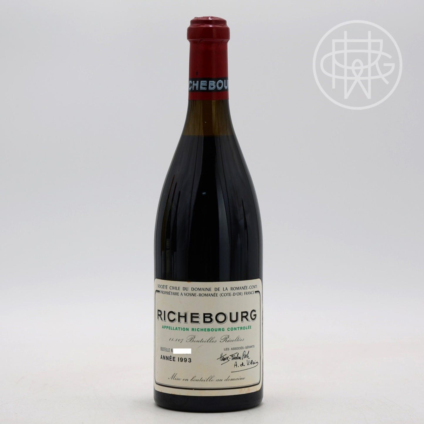 DRC Richebourg 1993 750mL (Slightly Soiled Label)