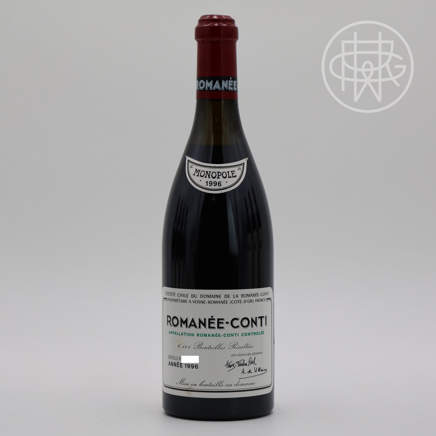 DRC Romanee Conti 1996 750mL (3.5cm Fill)