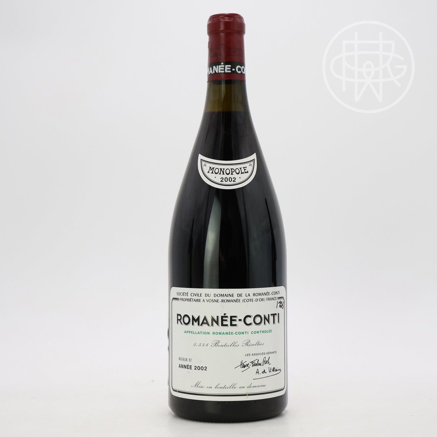 DRC Romanee Conti 2002 1.5L (Montreal Importer Personal Collection)