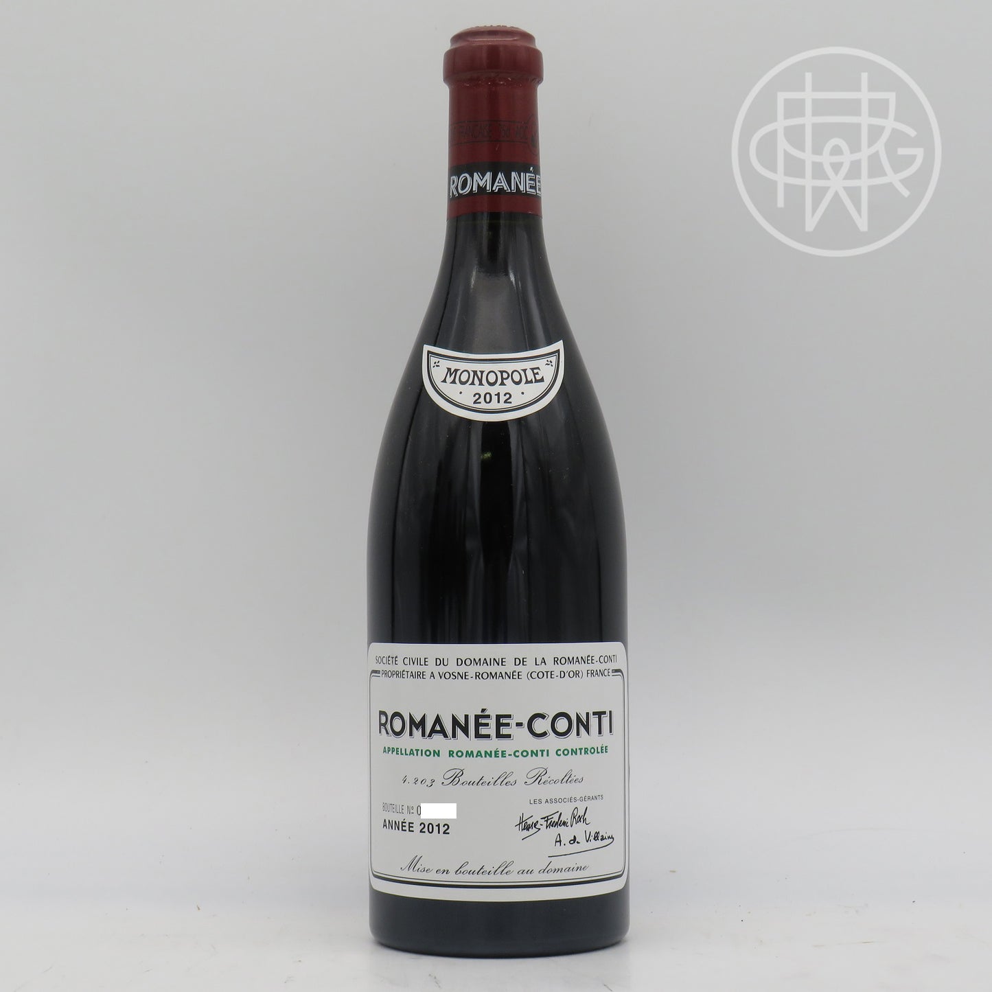 DRC Romanee Conti 2012 750mL