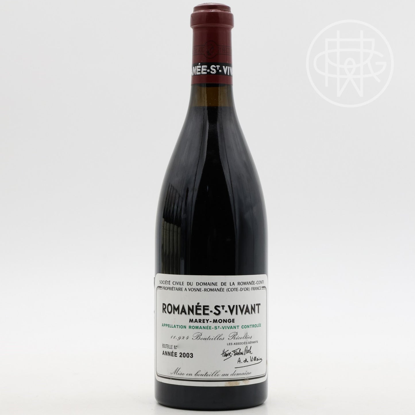 DRC St Vivant 2003 750mL (Slightly Soiled Label)