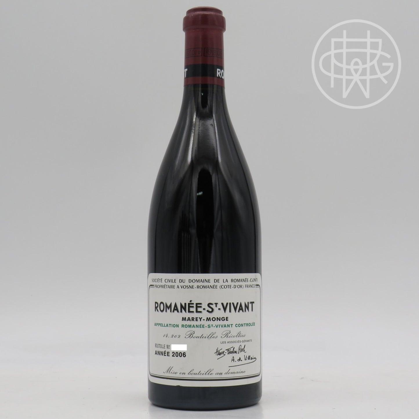 DRC St Vivant 2006 750mL