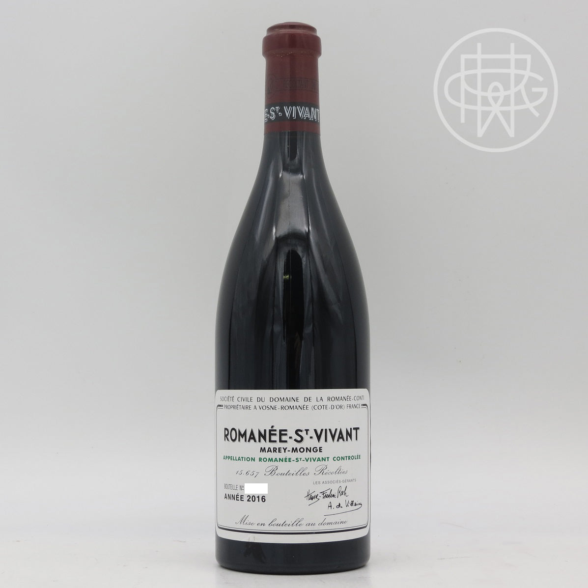 DRC St Vivant 2016 750mL