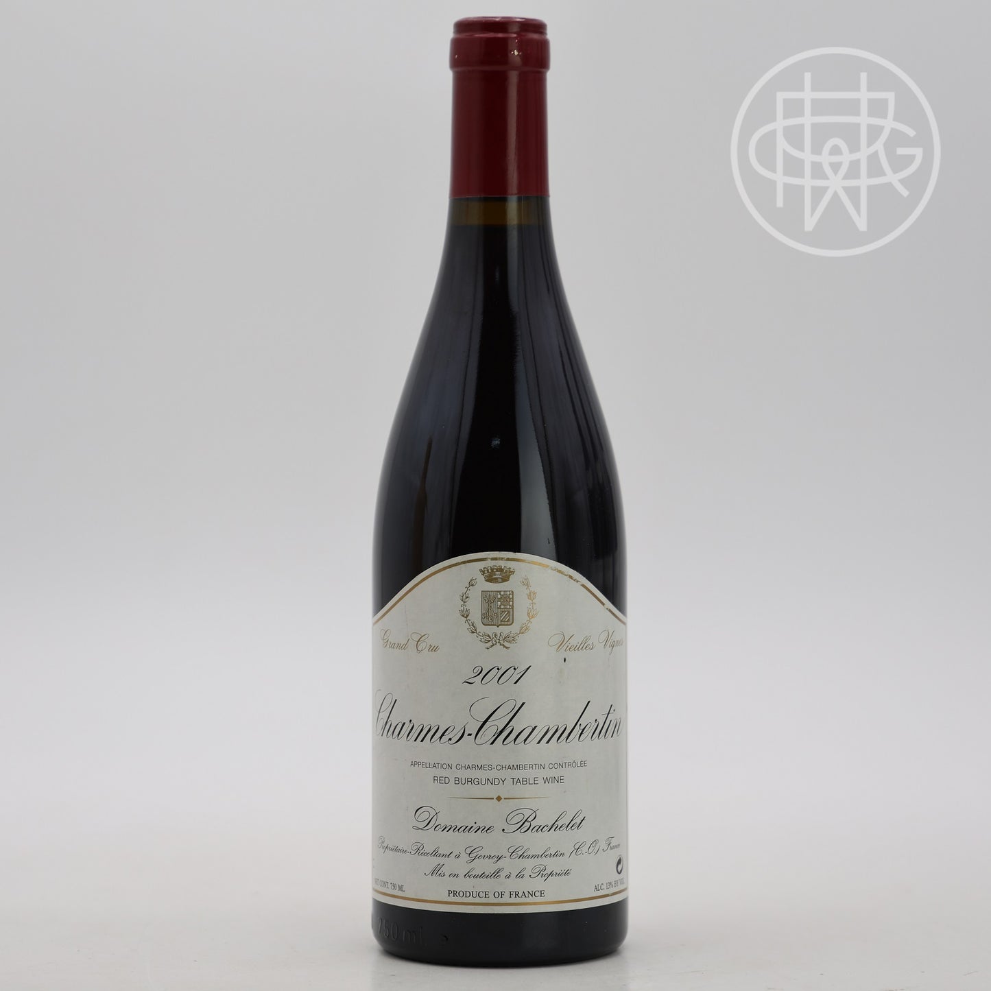 Denis Bachelet Charmes Chambertin 2001 750mL (Slightly Nicked Label)