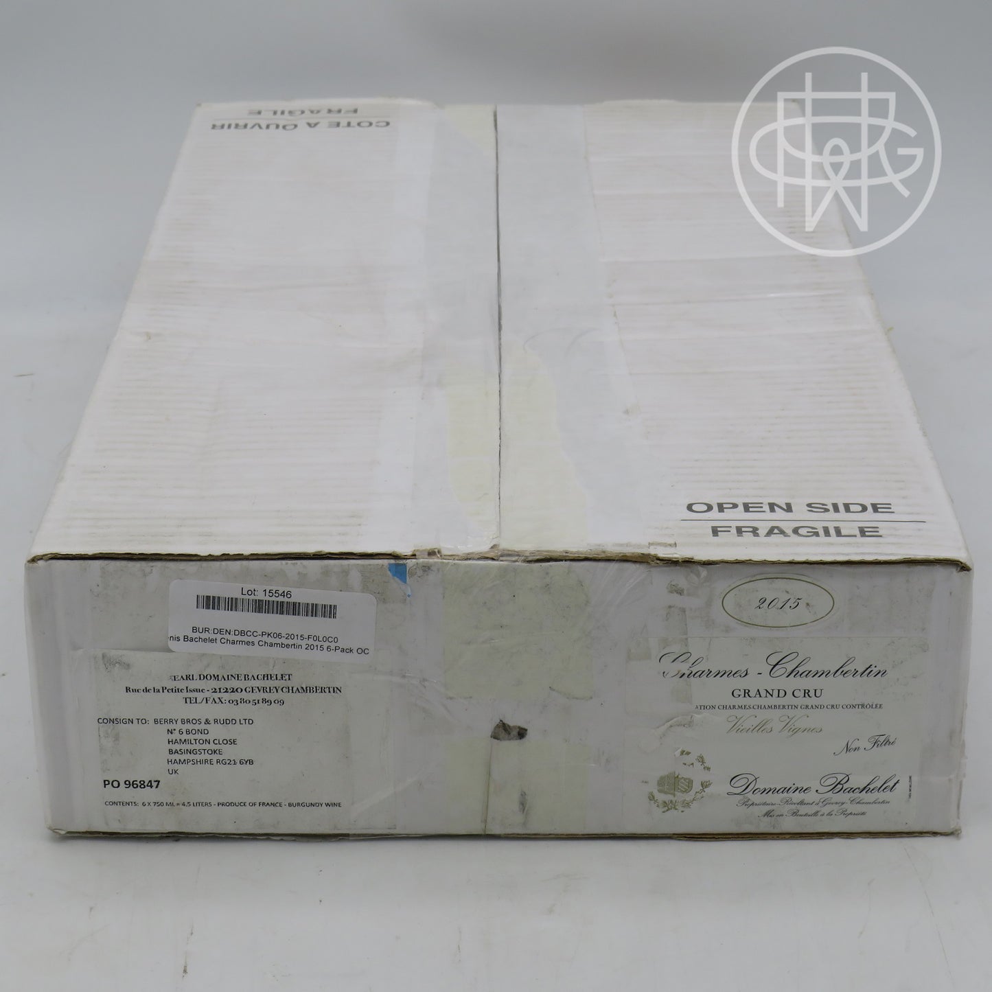 Denis Bachelet Charmes Chambertin 2015 6-Pack OC 750mL