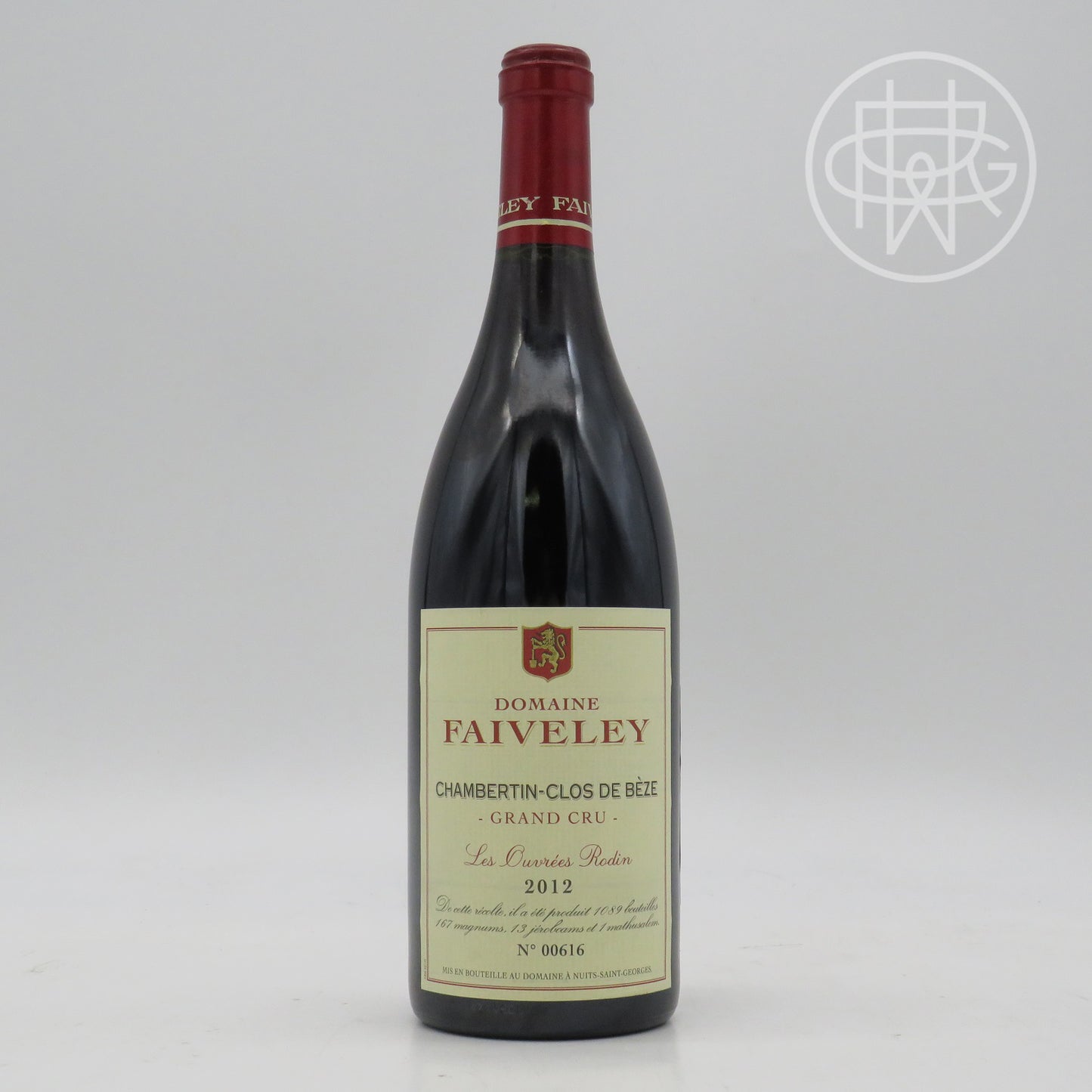 Faiveley Chambertin Clos de Beze Les Ouvrees Rodin 2012 750mL