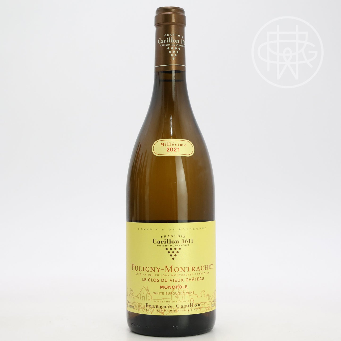 Francois Carillon Puligny Montrachet Le Clos du Vieux Chateau 2021 750mL