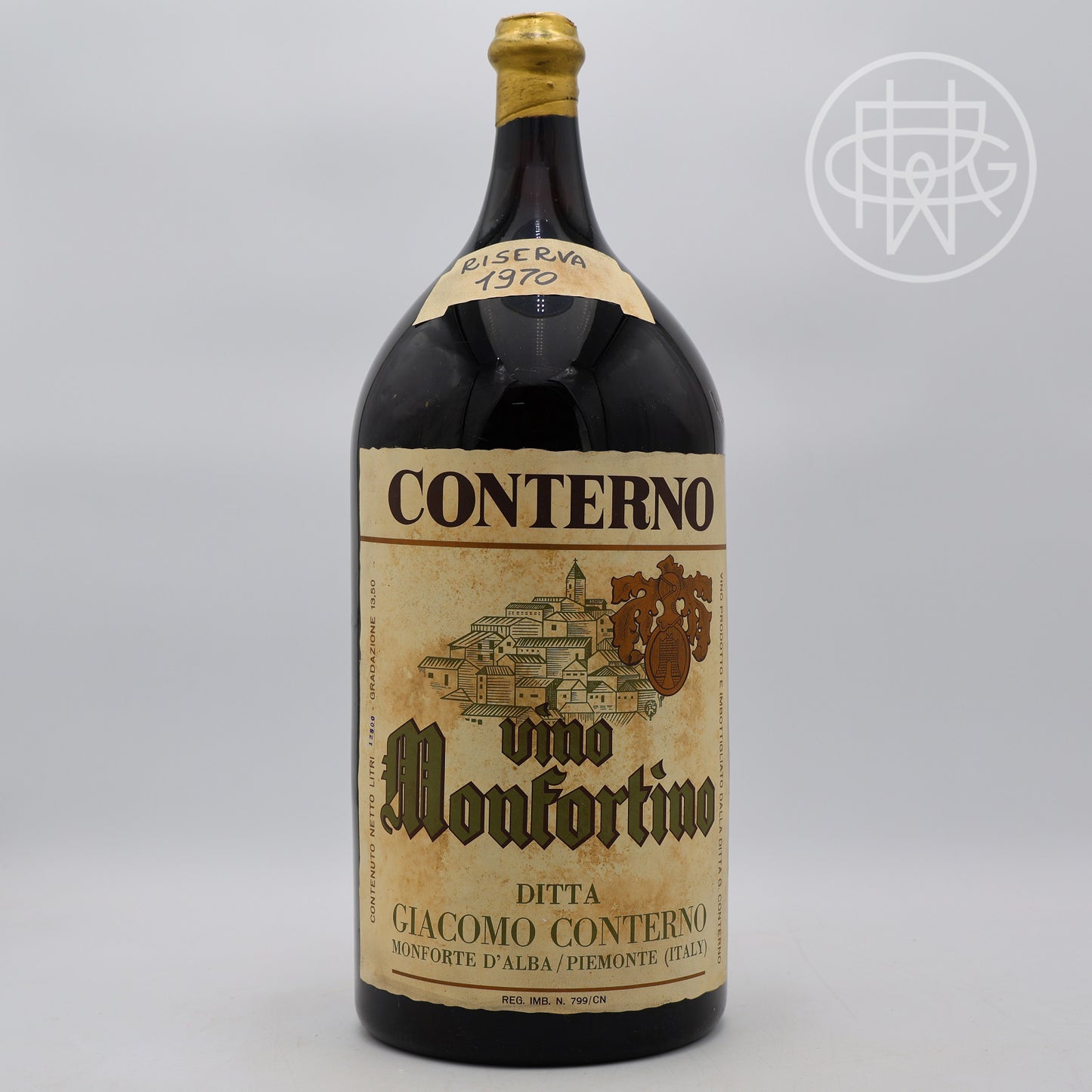 Giacomo Conterno Barolo Riserva Monfortino 1970 12.8L (Slightly Soiled Label)