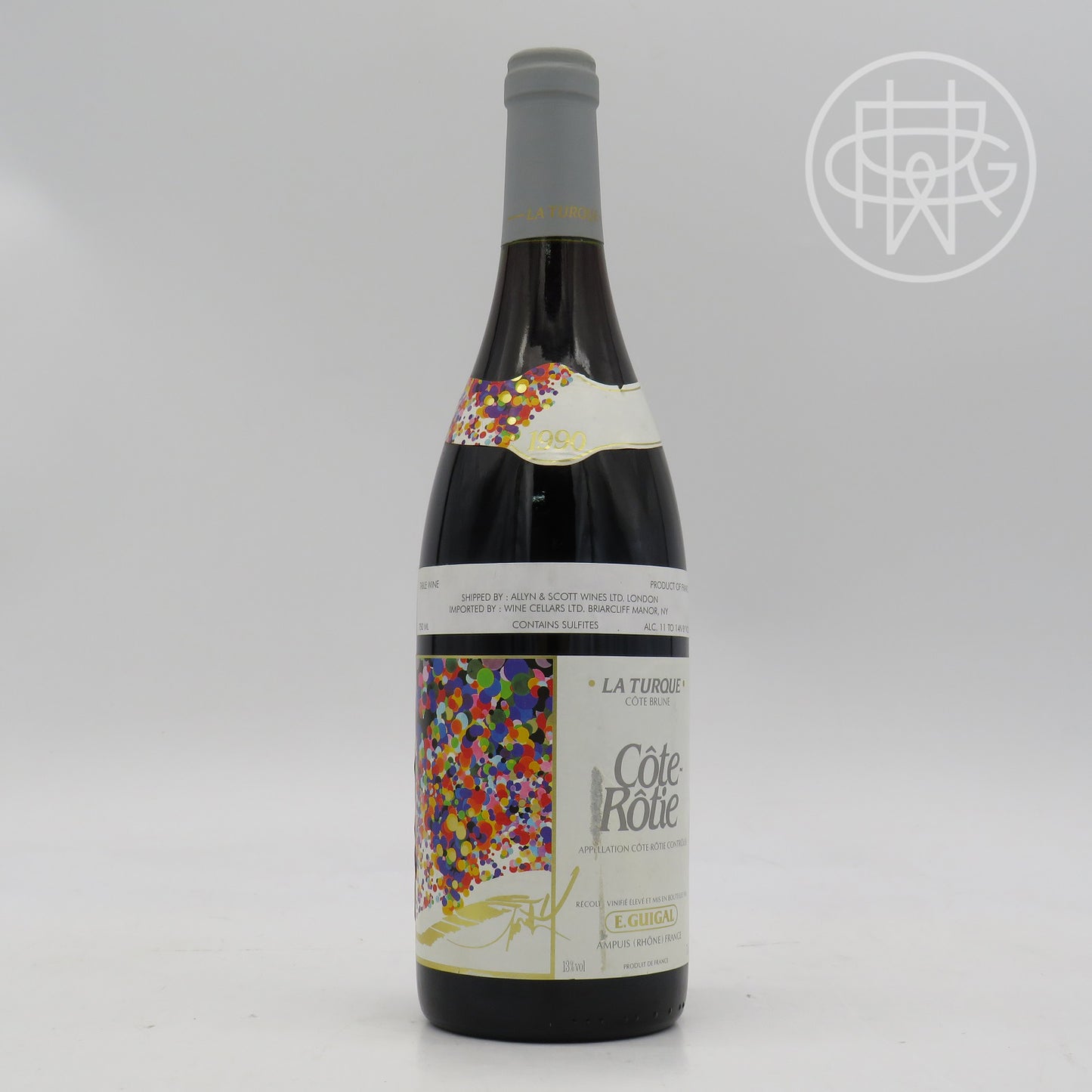 Guigal La Turque 1990 750mL (Slightly Scuffed Label)