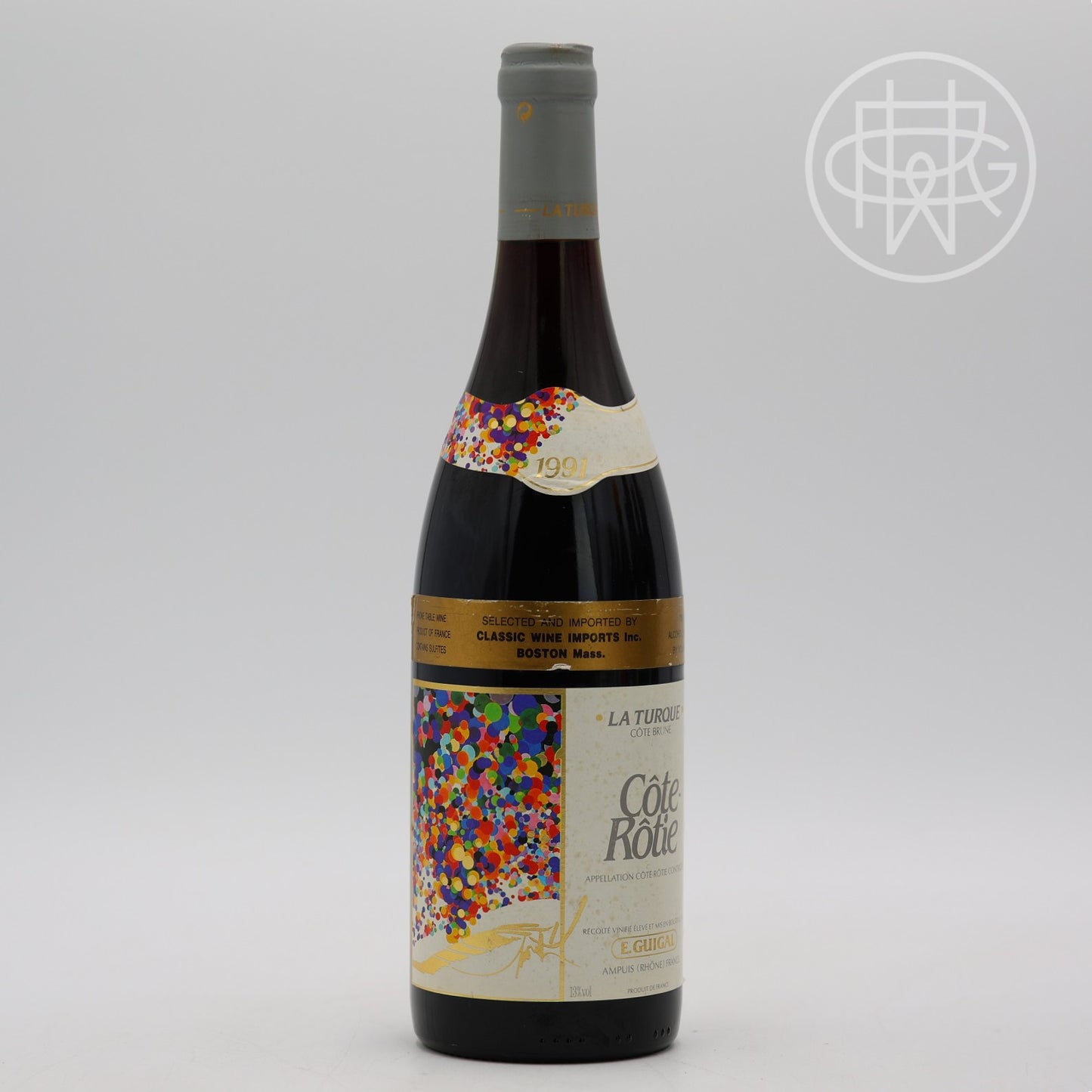 Guigal La Turque 1991 750mL (Slightly Soiled Label)