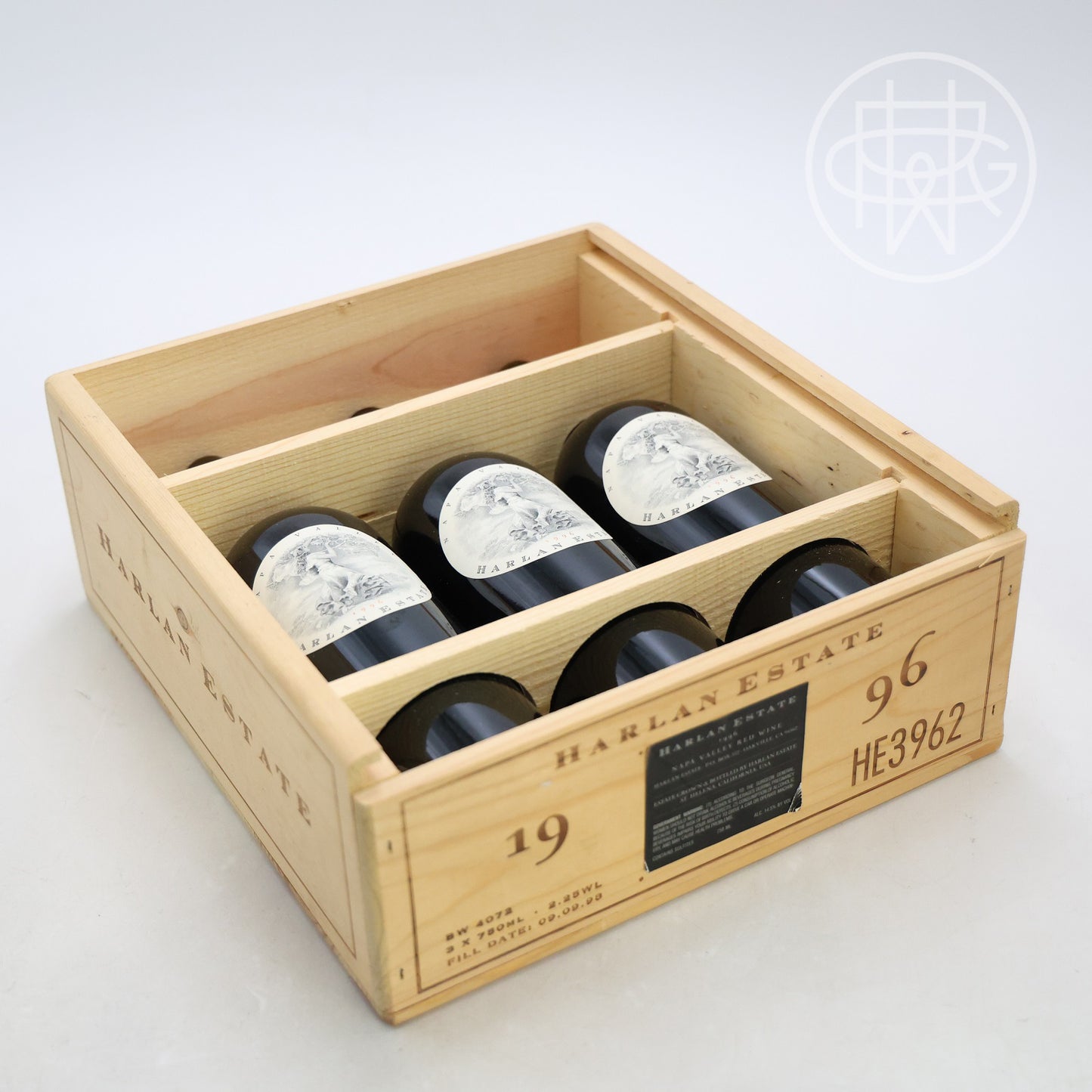 Harlan Estate 1996 3-Pack OWC 750mL