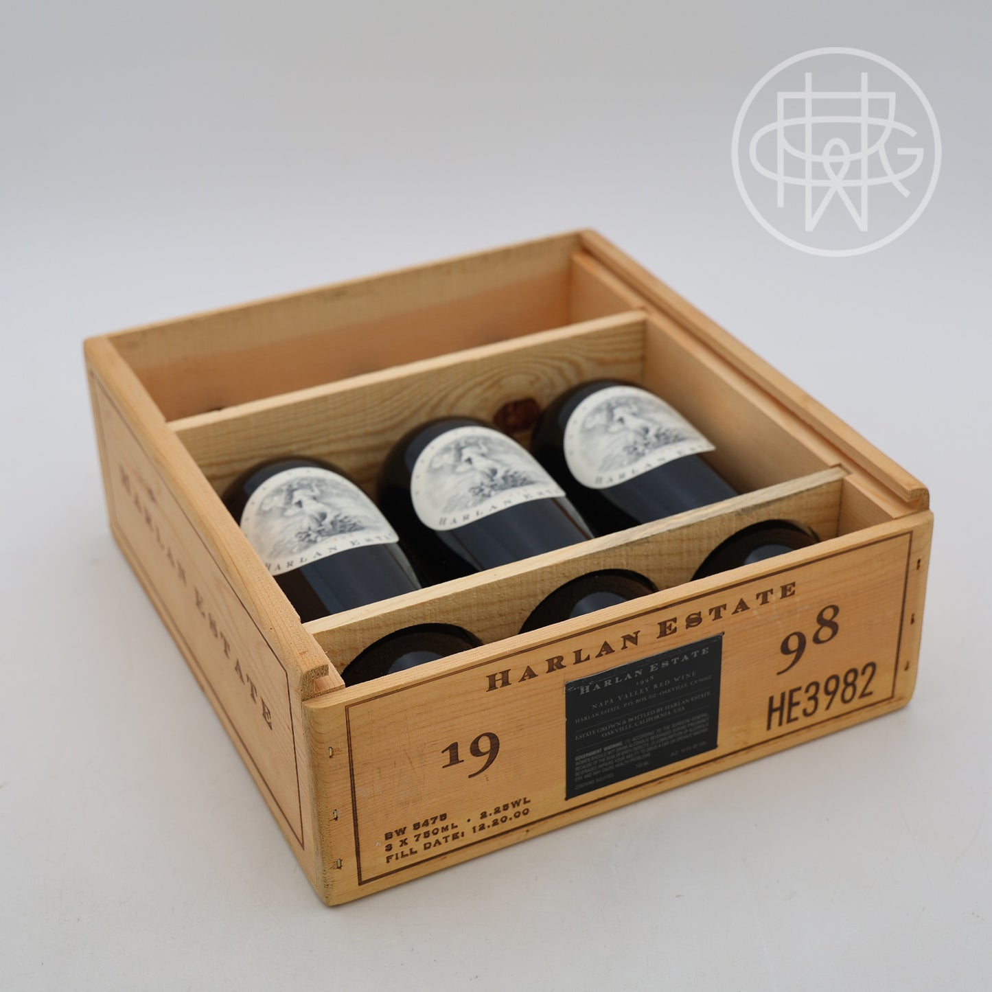 Harlan Estate 1998 3-Pack OWC 750mL