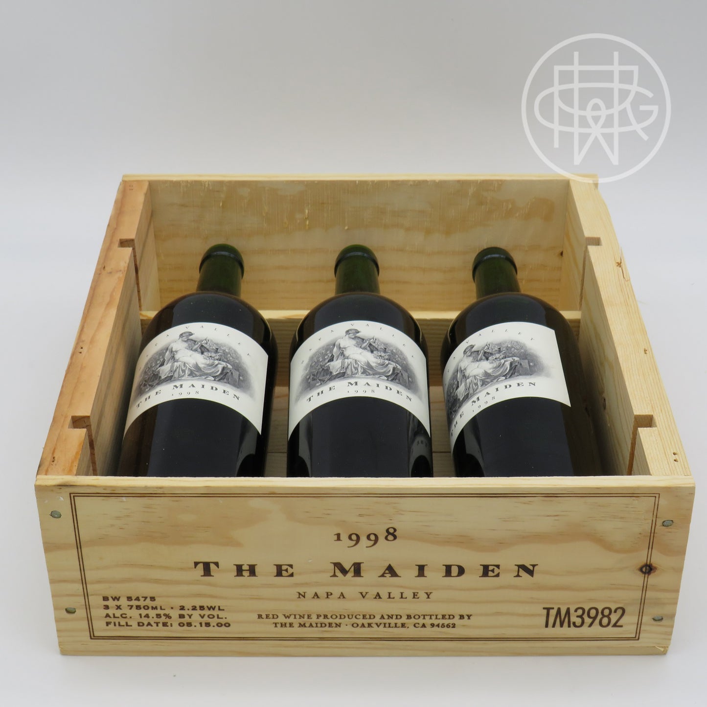 Harlan Maiden 1998 3-Pack OWC 750mL