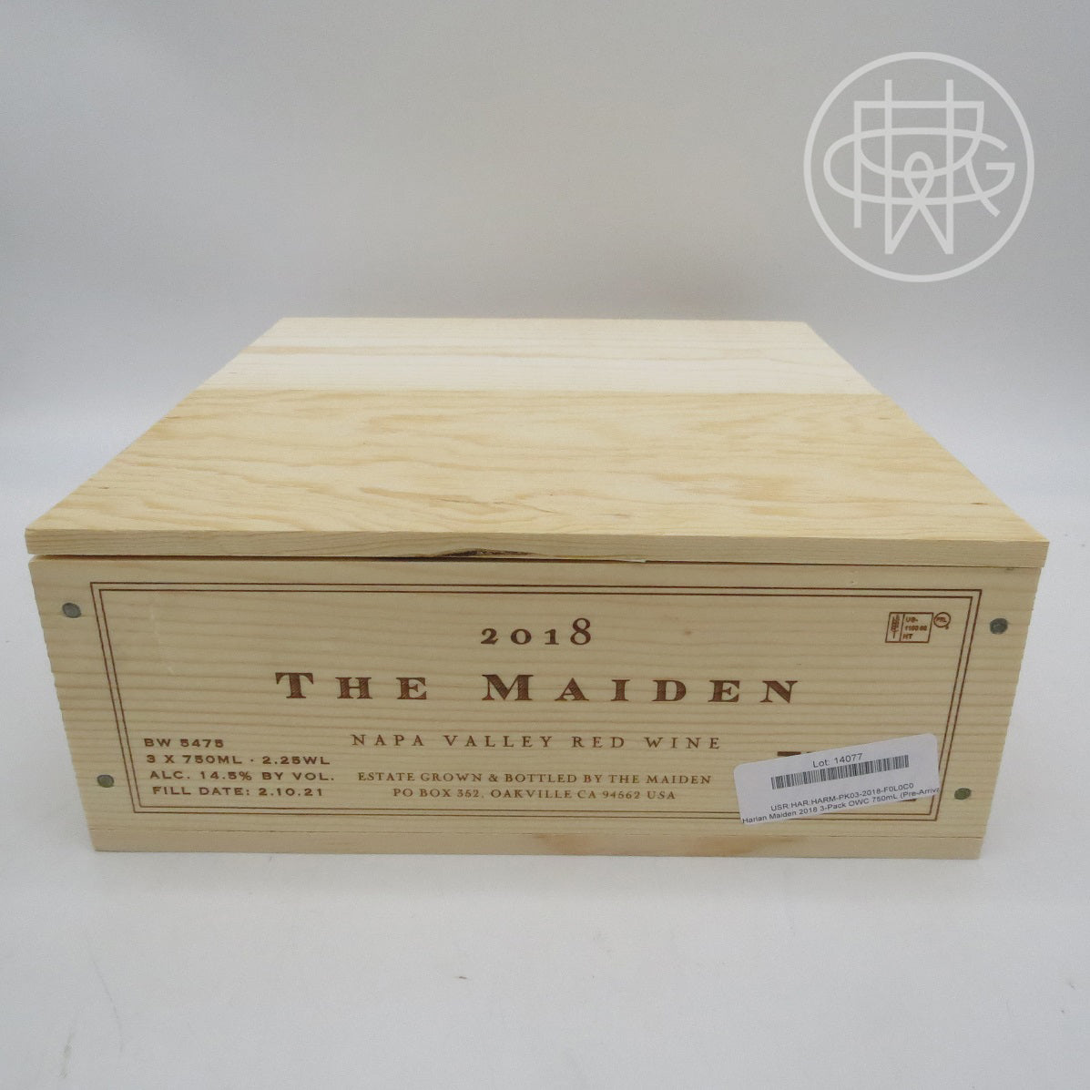 Harlan Maiden 2018 3-Pack OWC 750mL