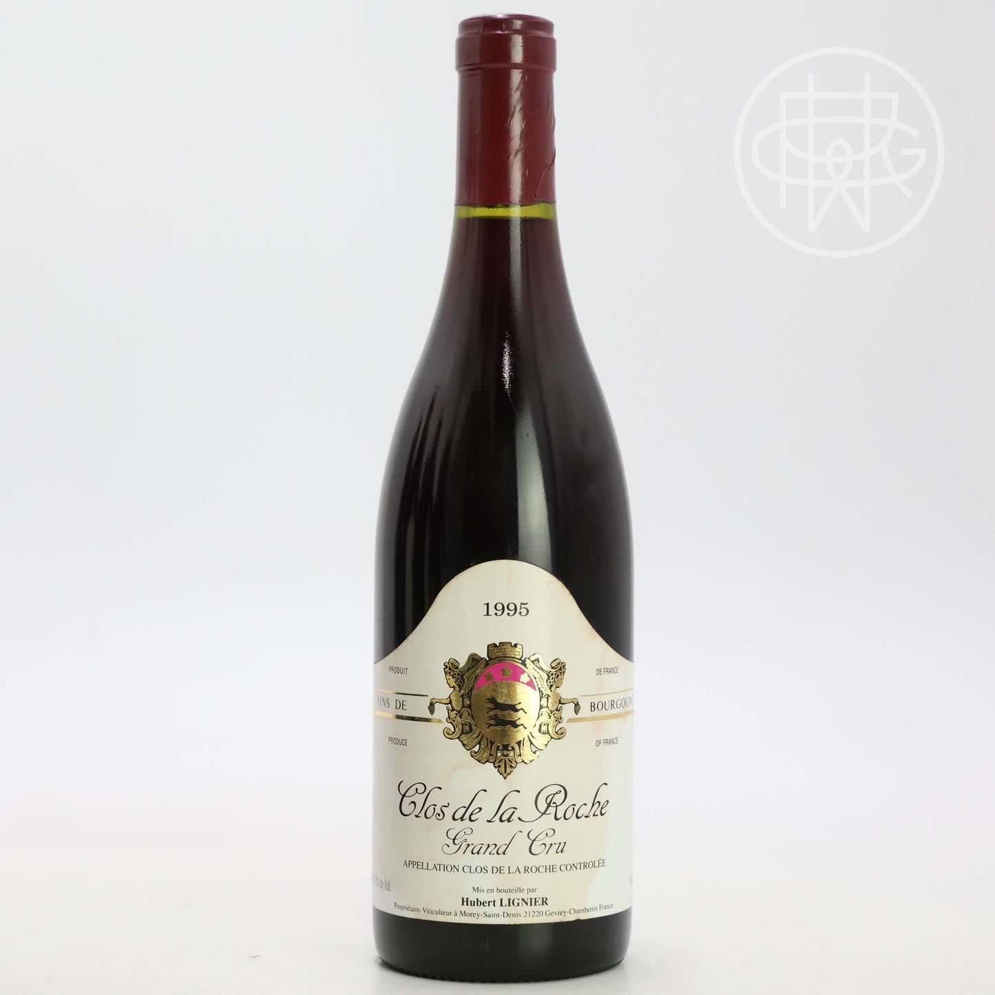 Hubert Lignier Clos de la Roche 1995 750mL (Soiled label)
