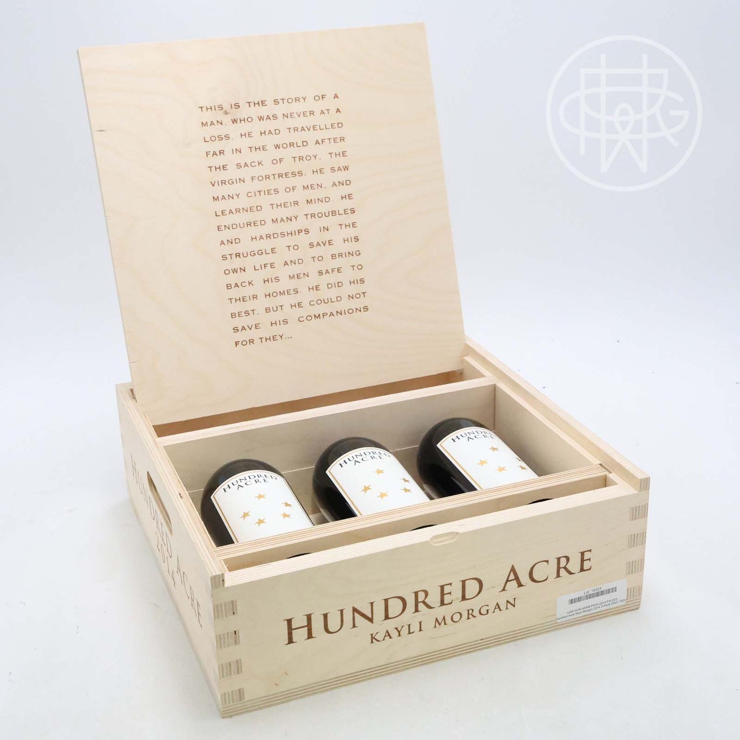 Hundred Acre Kayli Morgan 2014 3-Pack OWC 750mL