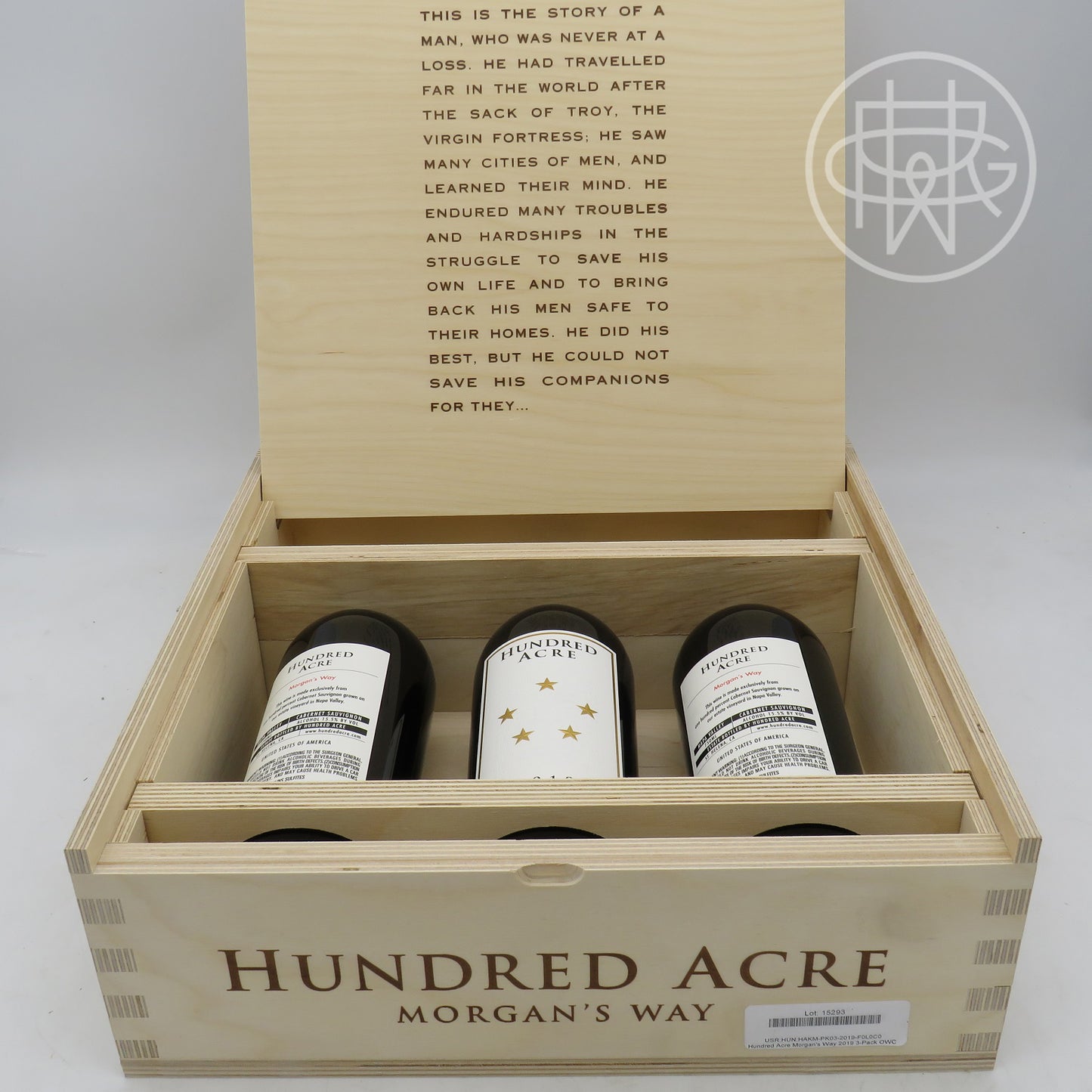 Hundred Acre Morgan's Way 2019 3-Pack OWC 750mL