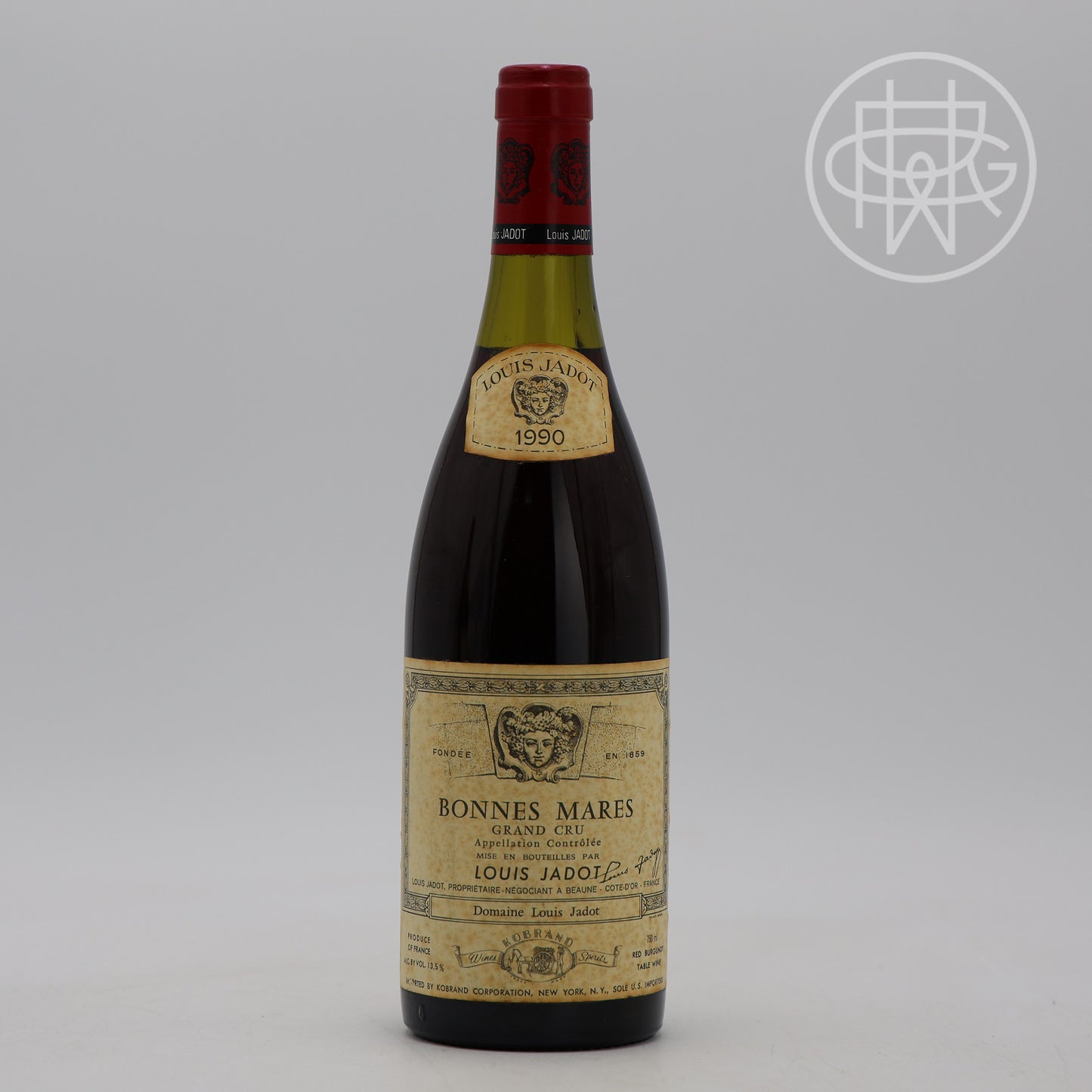Jadot Bonnes Mares 1990 750mL (3cm Fill, Slightly Soiled Label)