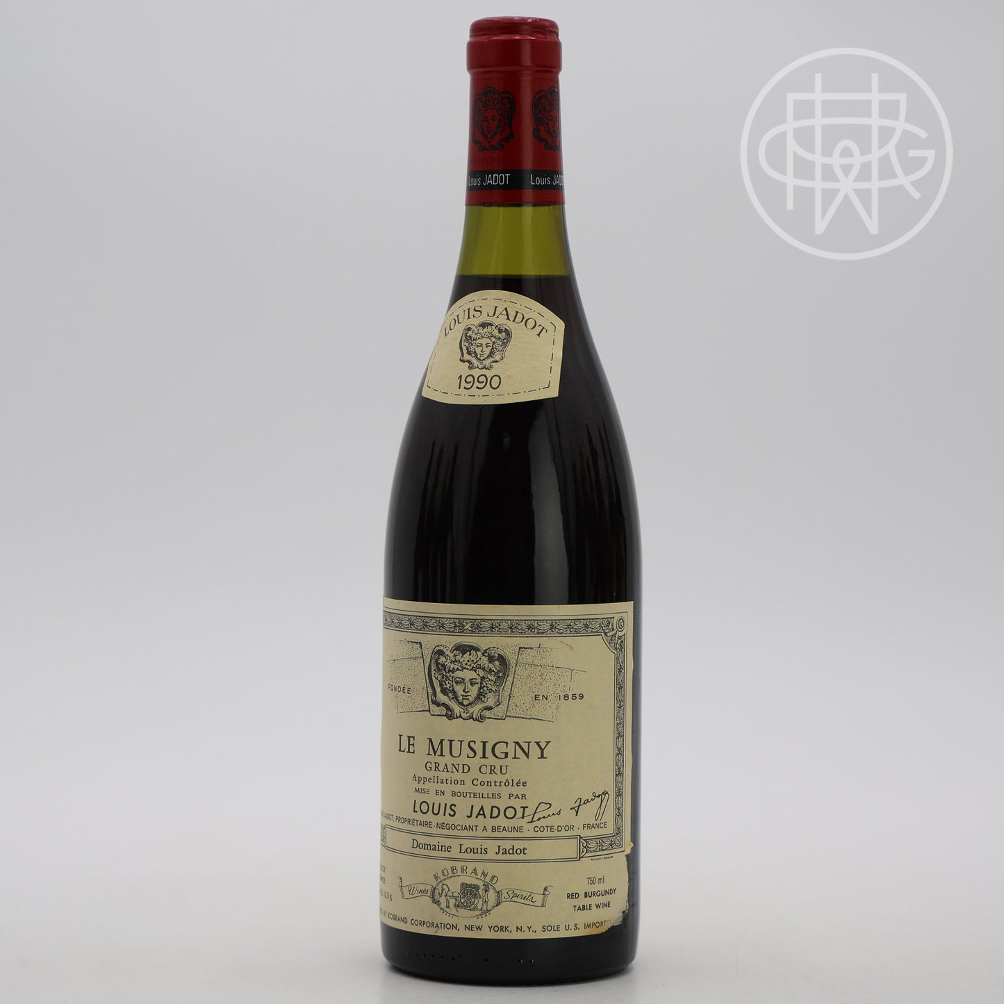 Jadot Musigny 1990 750mL (Slightly Torn Label)