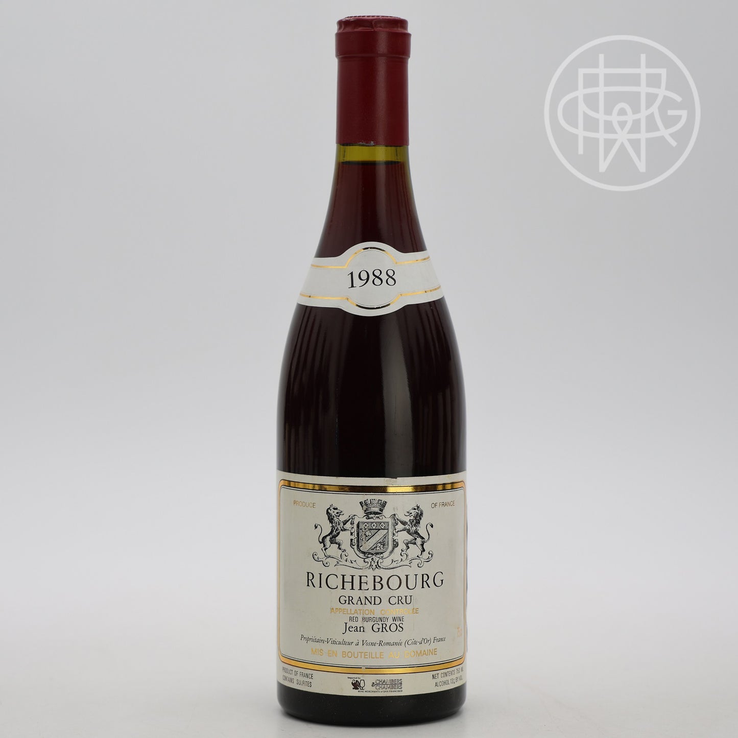 Jean Gros Richebourg 1988 750mL