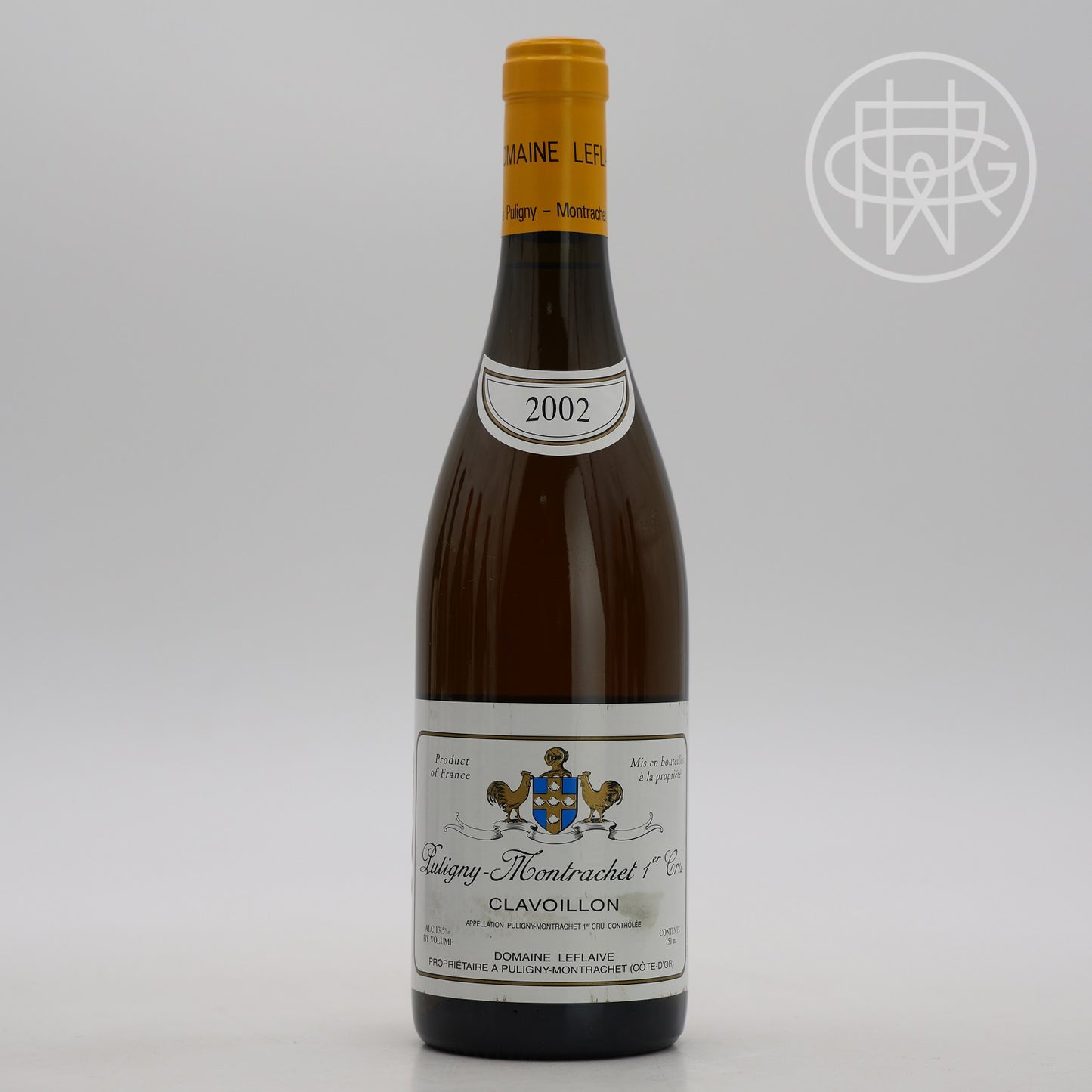 Leflaive Puligny Montrachet Clavoillon 2002 750mL (Slightly Soiled Label)