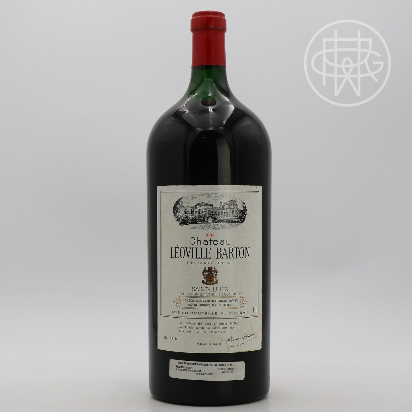 Leoville Barton 1982 6.0L (Top Shoulder, Soiled Label)