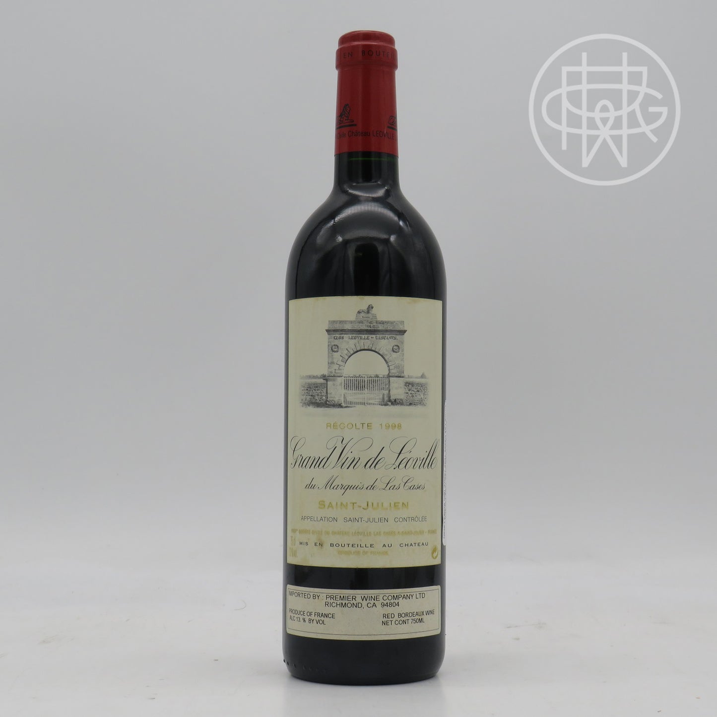 Leoville Las Cases 1998 750mL (Bin Soiled Label)
