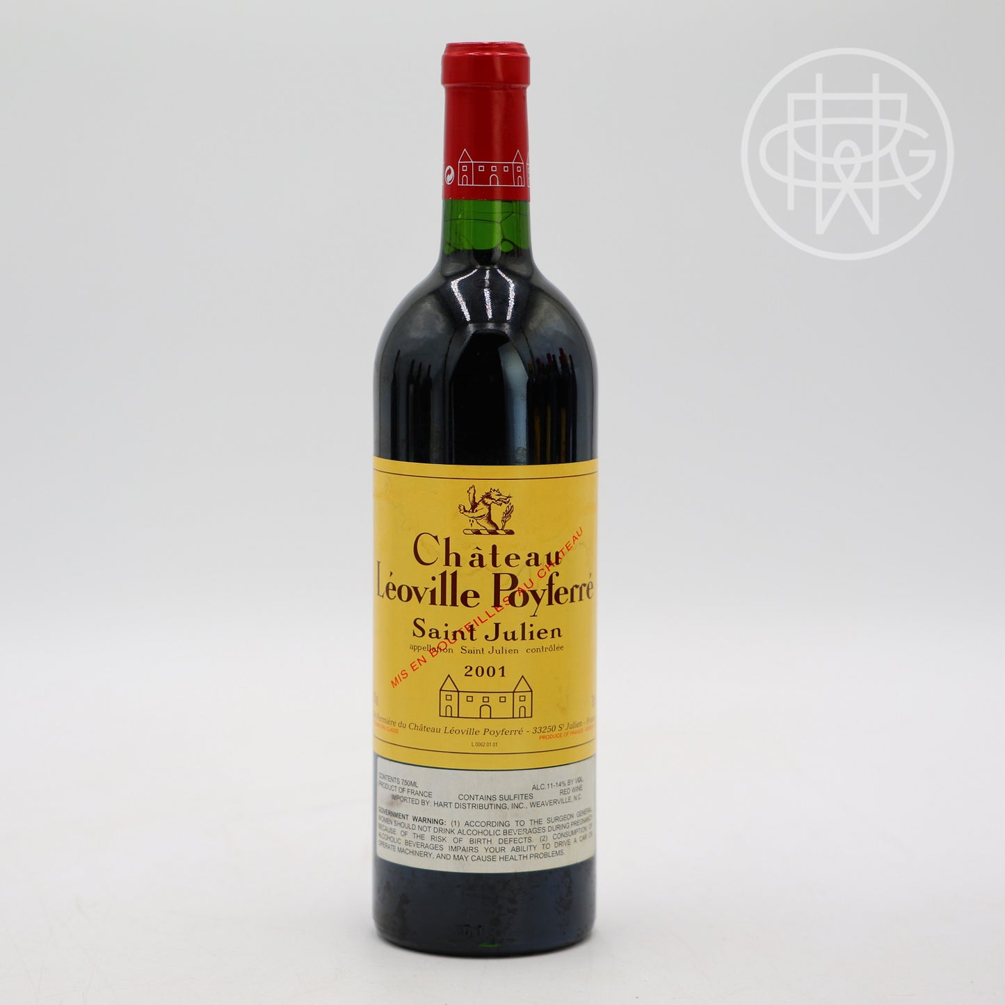 Leoville Poyferre 2001 750mL (Slightly Soiled Label)