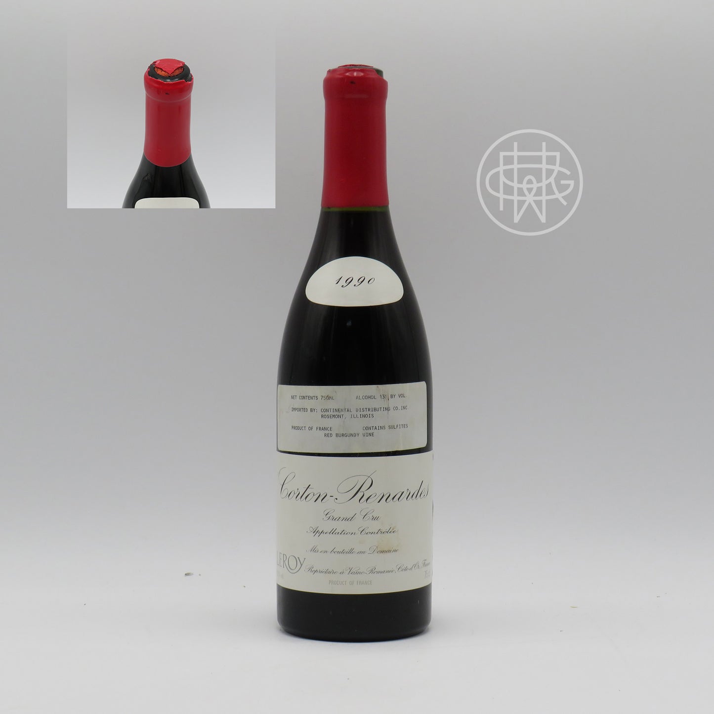 Leroy Corton Renardes 1990 750mL (Chipped Wax Capsule)