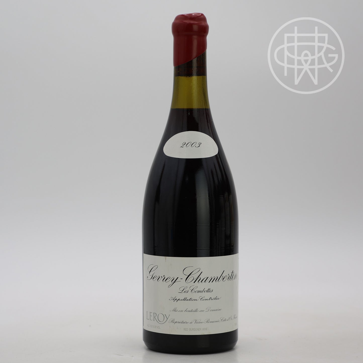 Leroy Gevrey Chambertin Combottes 2003 750mL (3cm Fill)