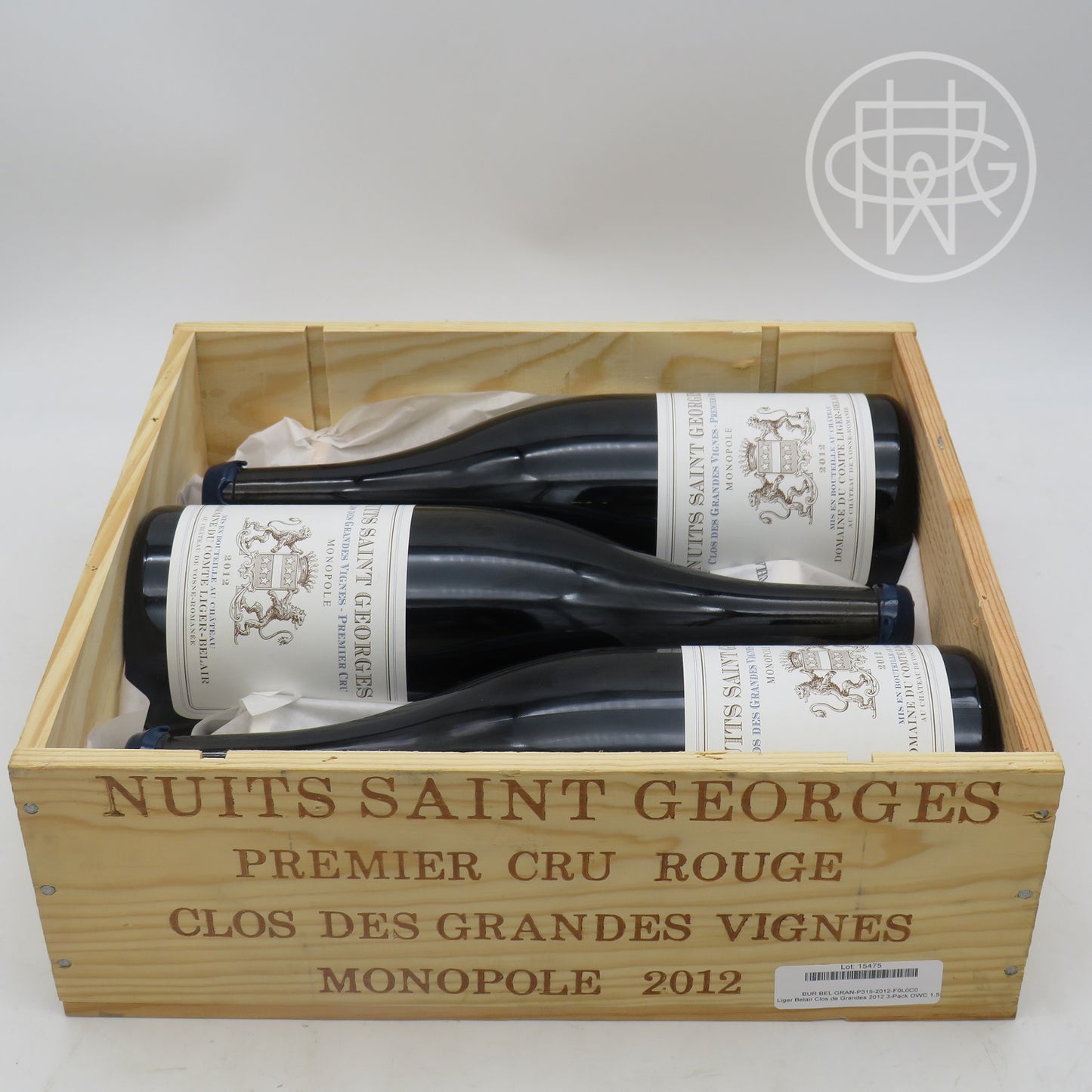 Liger Belair Clos de Grandes 2012 3-Pack OWC 1.5L