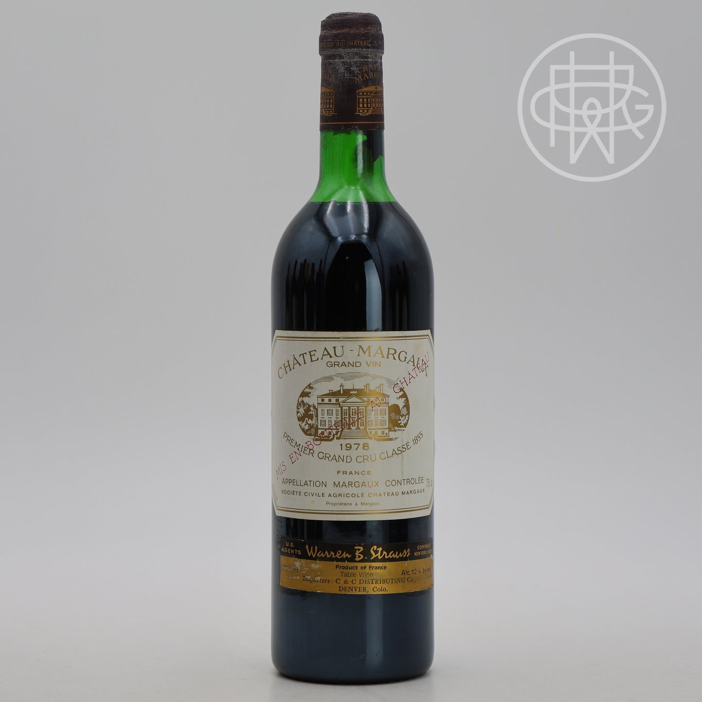 Margaux 1978 750mL (High Shoulder, Slightly Corroded Capsule)
