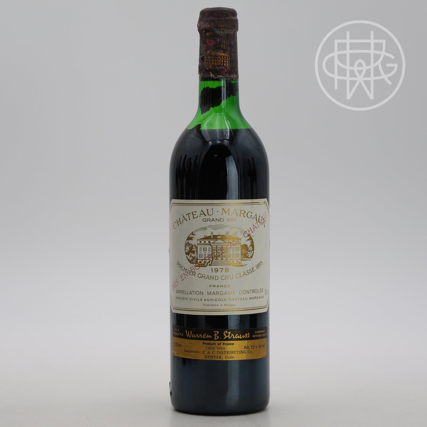 Margaux 1978 750mL (Mid Shoulder, Slightly Corroded Capsule)