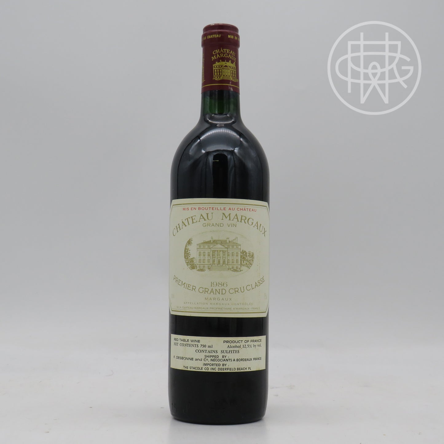 Margaux 1986 750mL (Slightly Soiled Label)