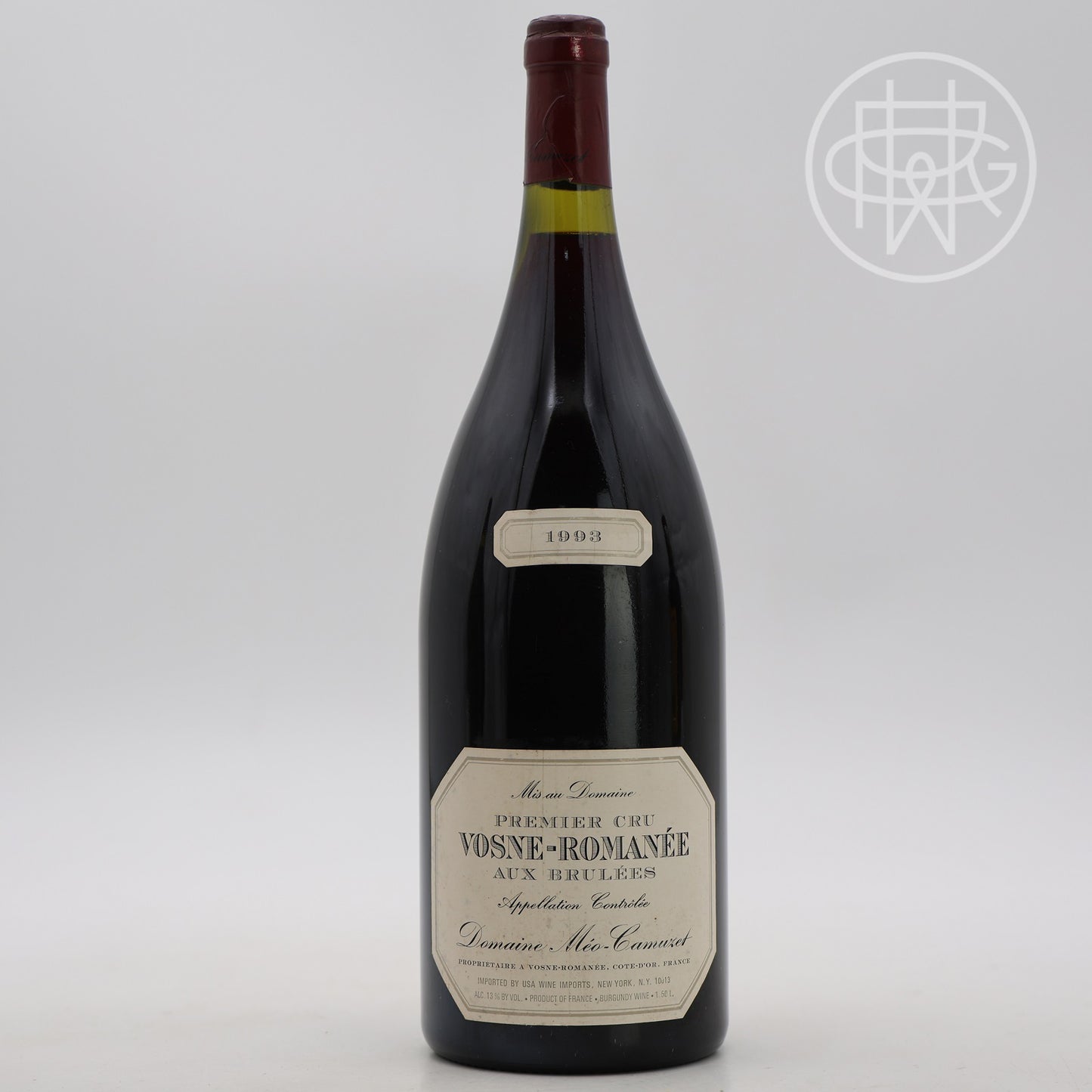 Meo Camuzet Vosne Romanee aux Brulees 1993 1.5L (Slightly Soiled Label)